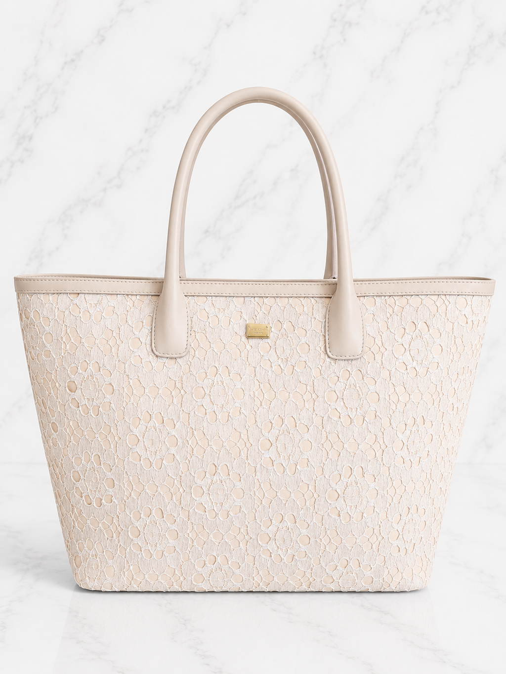 Dolce & Gabbana Lace Tote — Light Pink