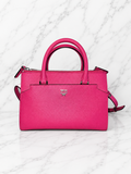 MCM Saffiano Leather Shoulder Tote Bag Pink Magenta