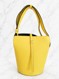 Burberry Small Leather Bucket Bag Yellow Gold Hardware