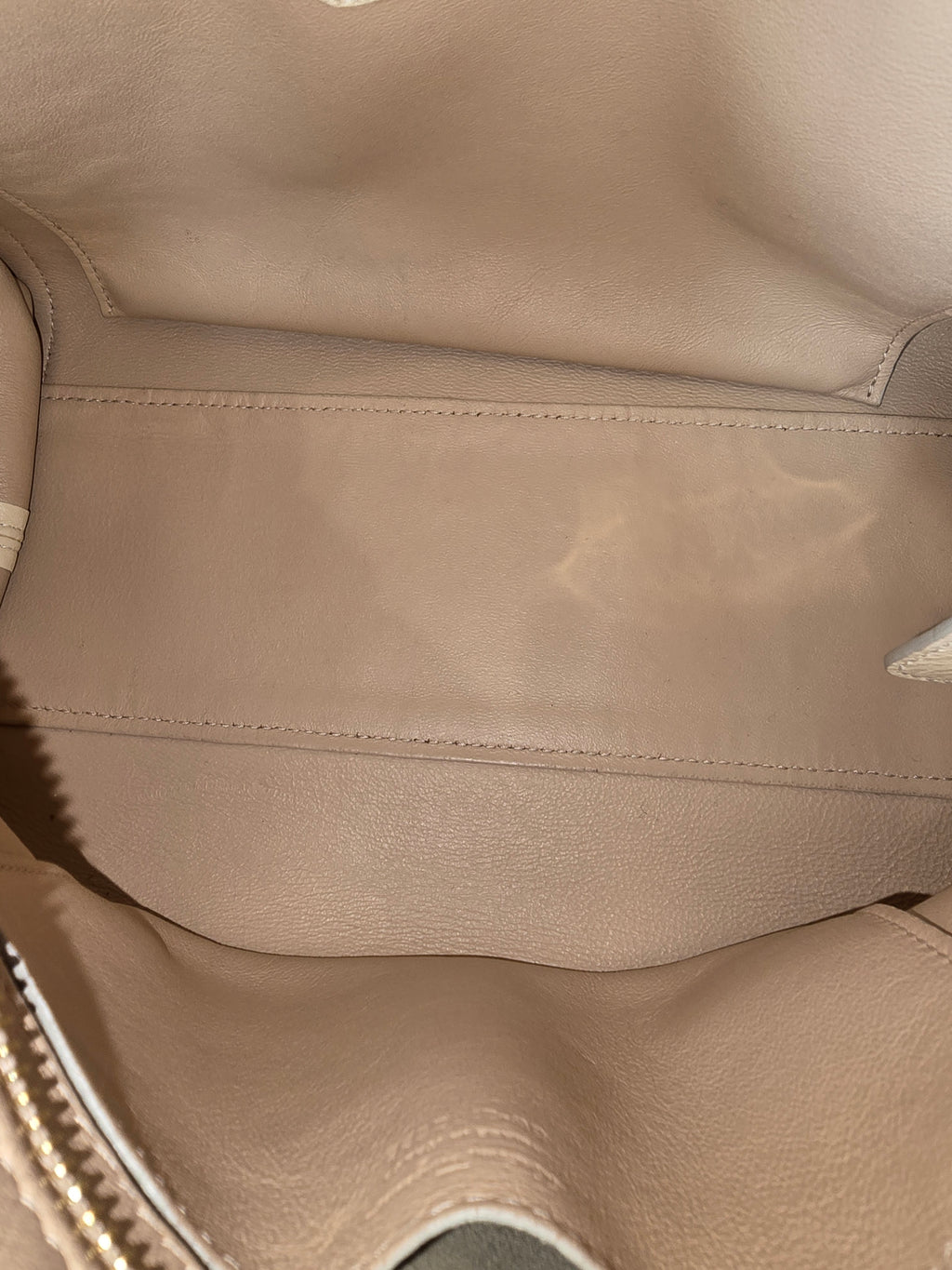 Salvatore Ferragamo Sofia Satchel in Cream and Brown