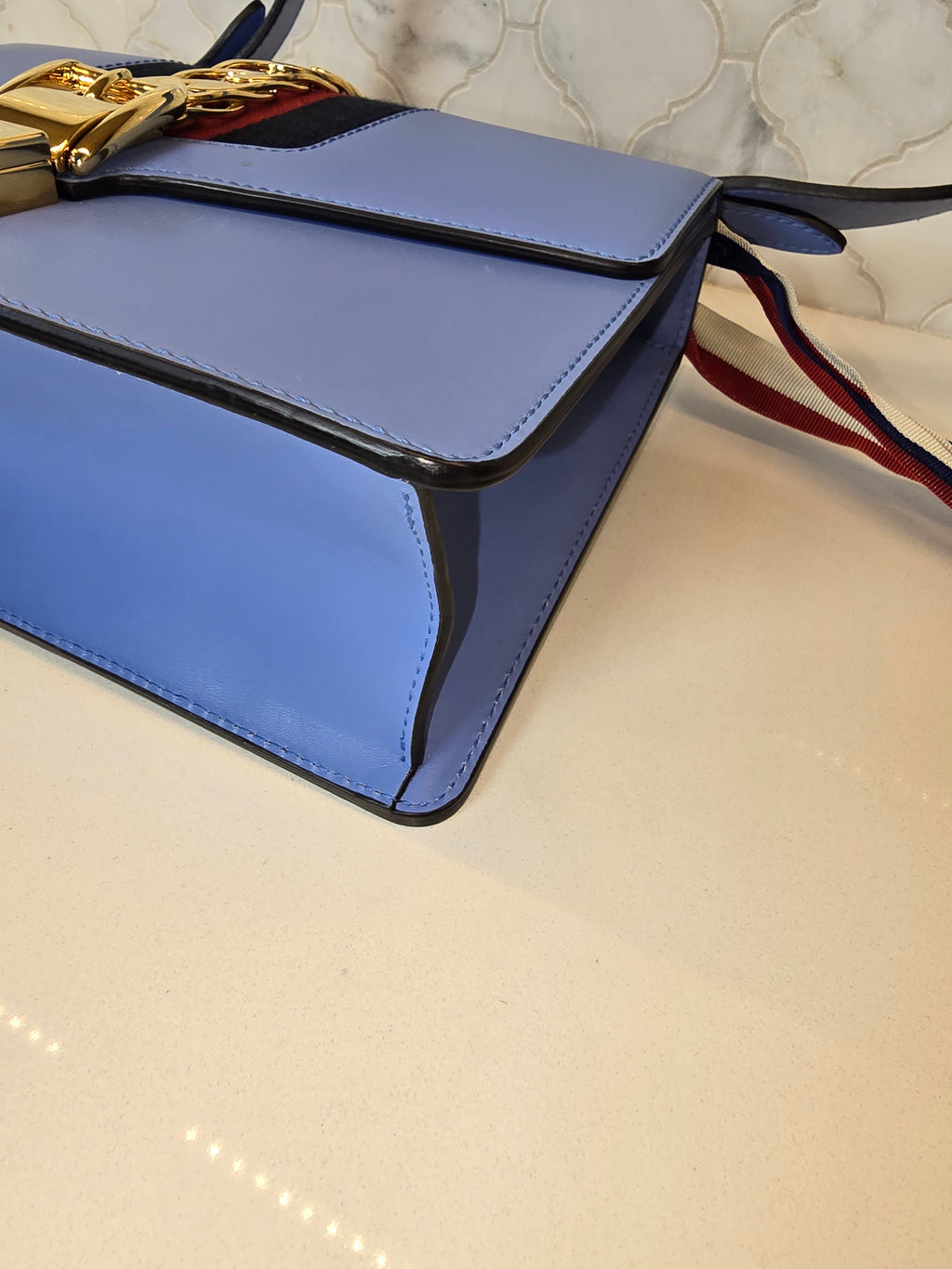Gucci Calfskin Sylvie Small Bag – Blue