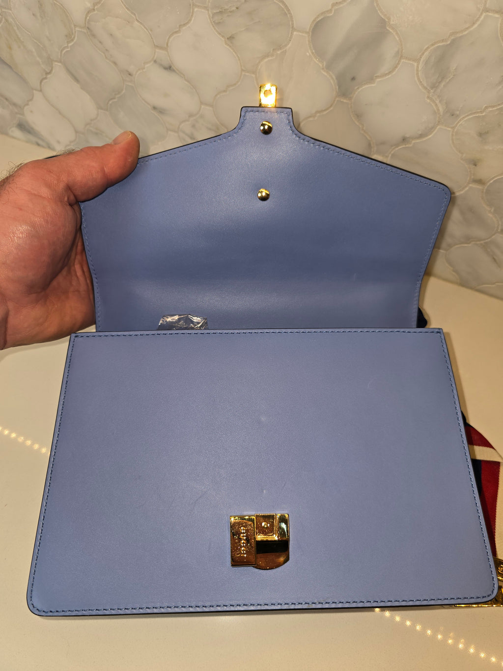 Gucci Calfskin Sylvie Small Bag – Blue