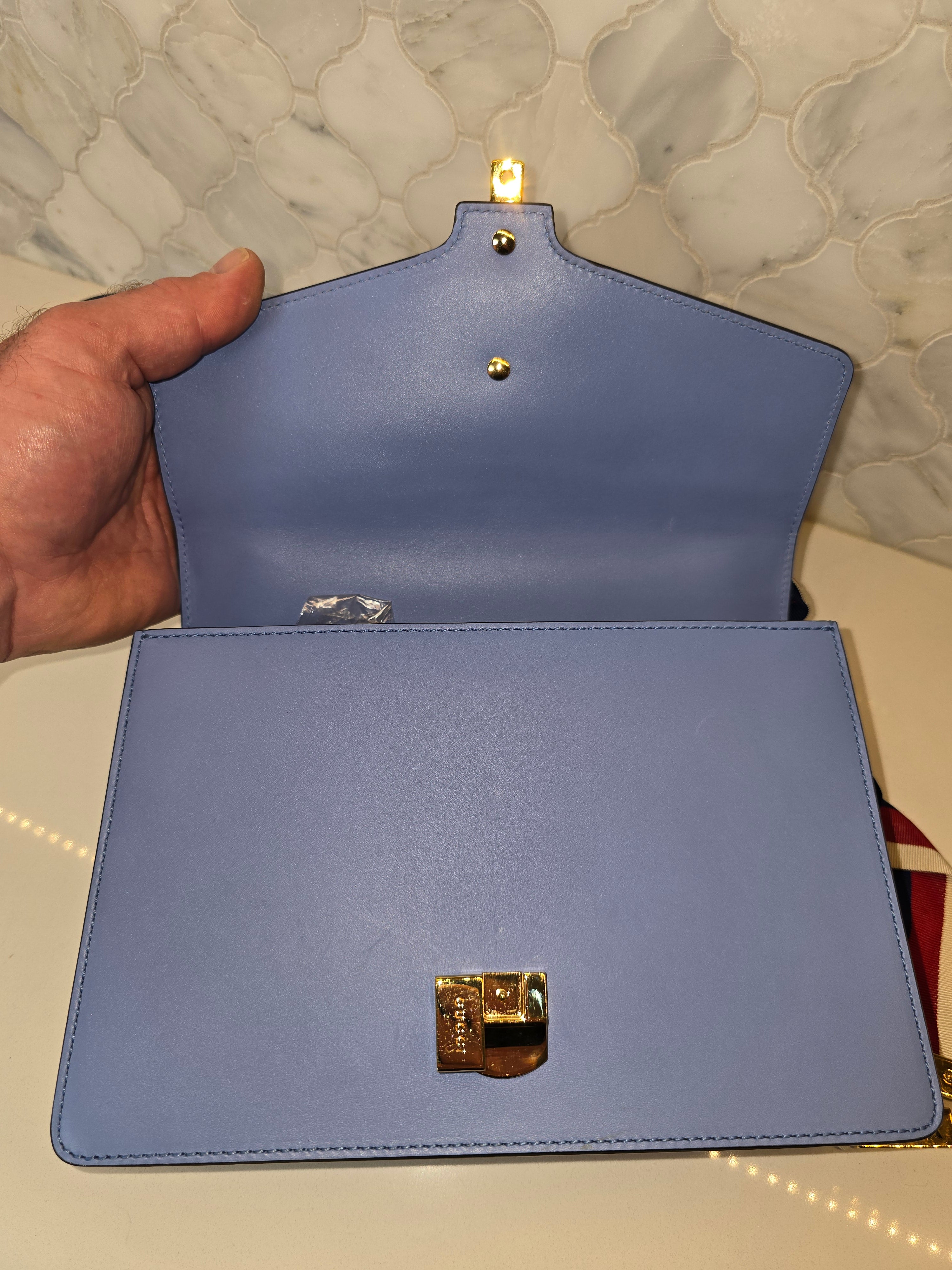 Gucci Calfskin Sylvie Small Bag – Blue