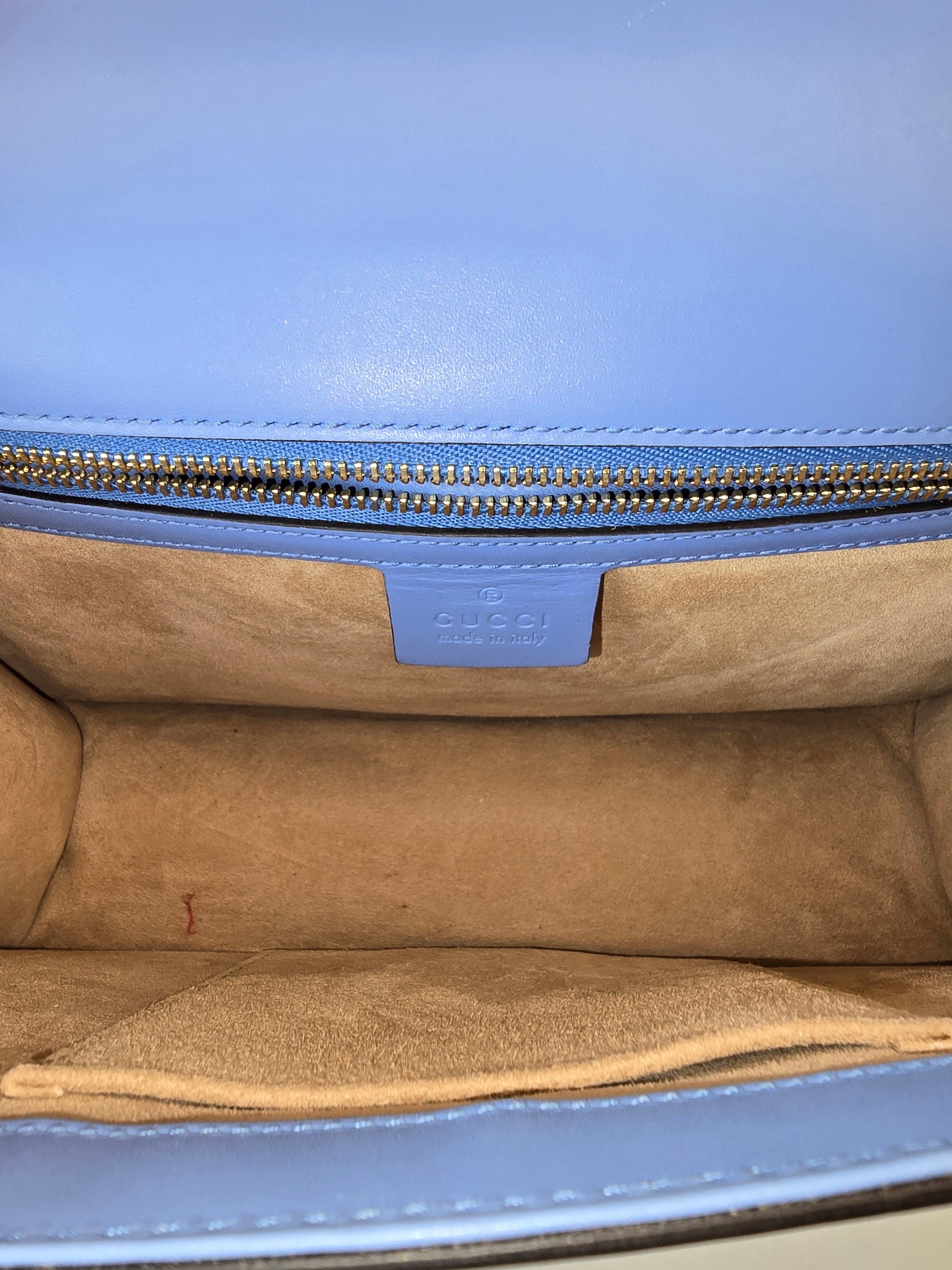 Gucci Calfskin Sylvie Small Bag – Blue