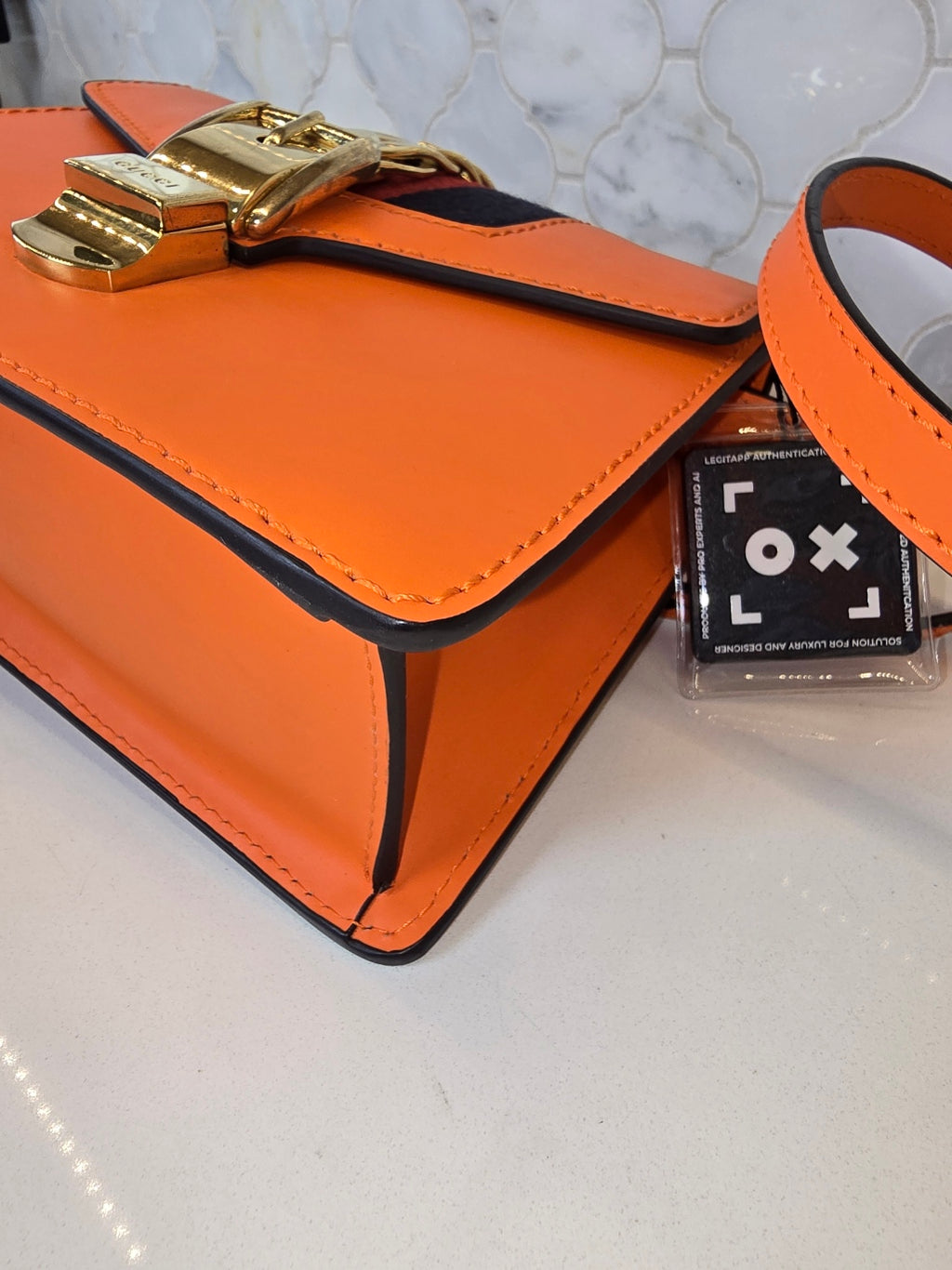 Gucci Sylvie Mini Shoulder Bag in Orange