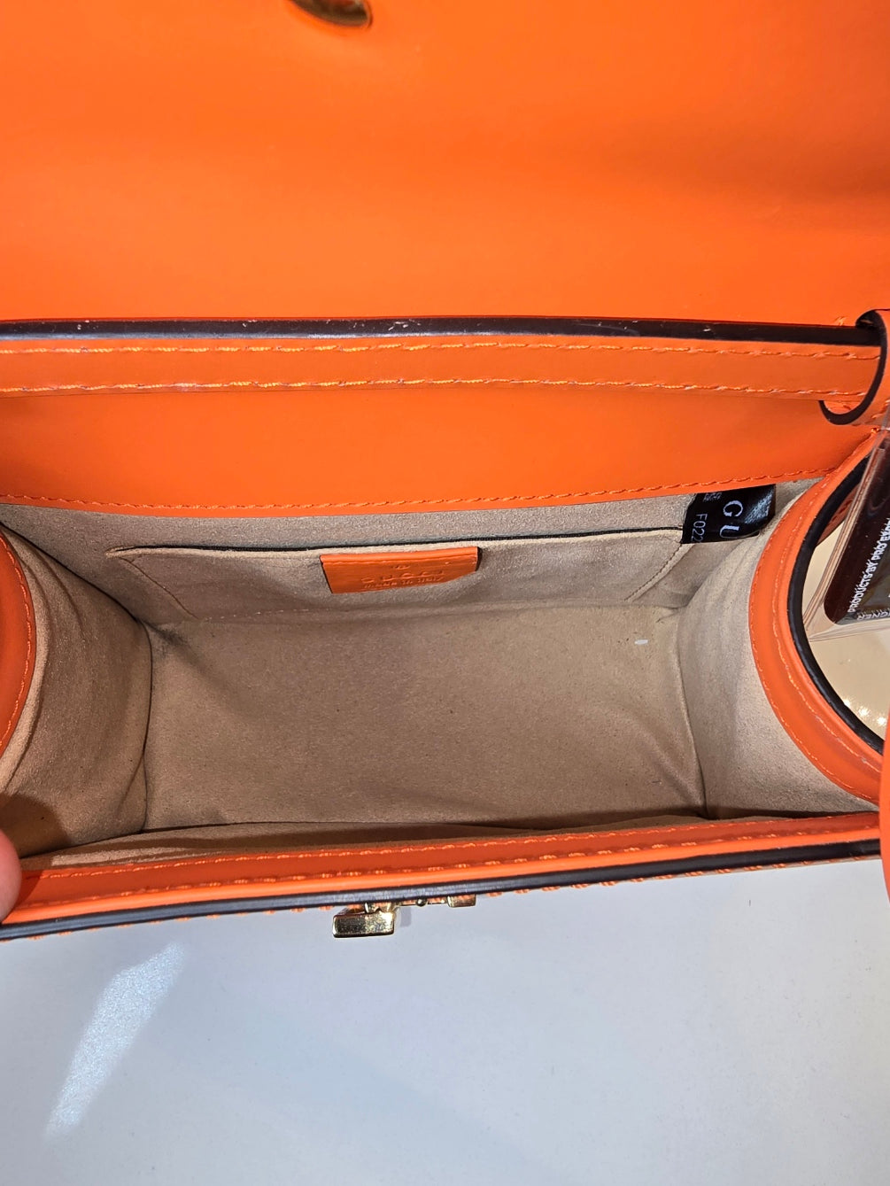 Gucci Sylvie Mini Shoulder Bag in Orange