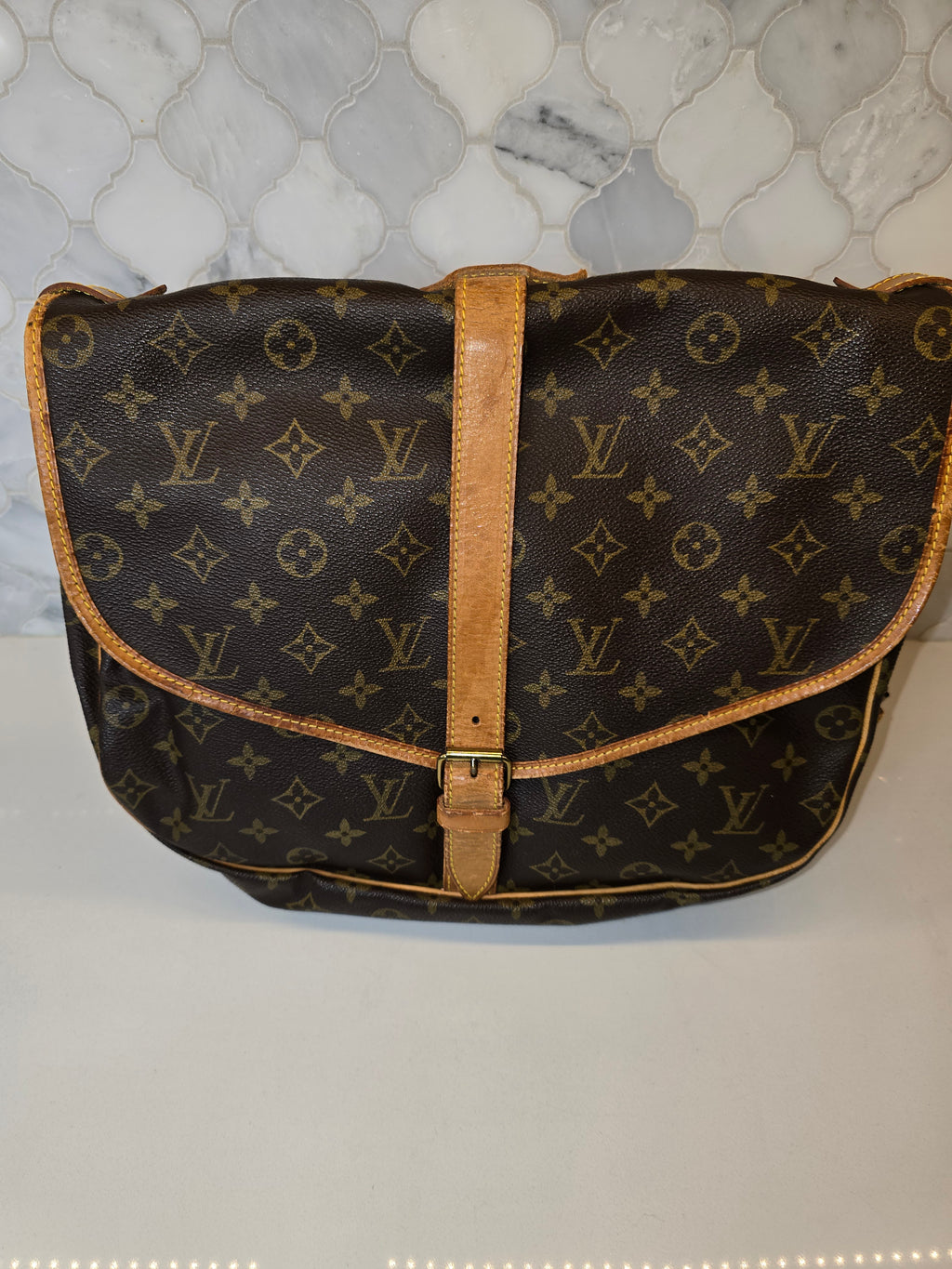 Louis Vuitton Monogram Saumur 35