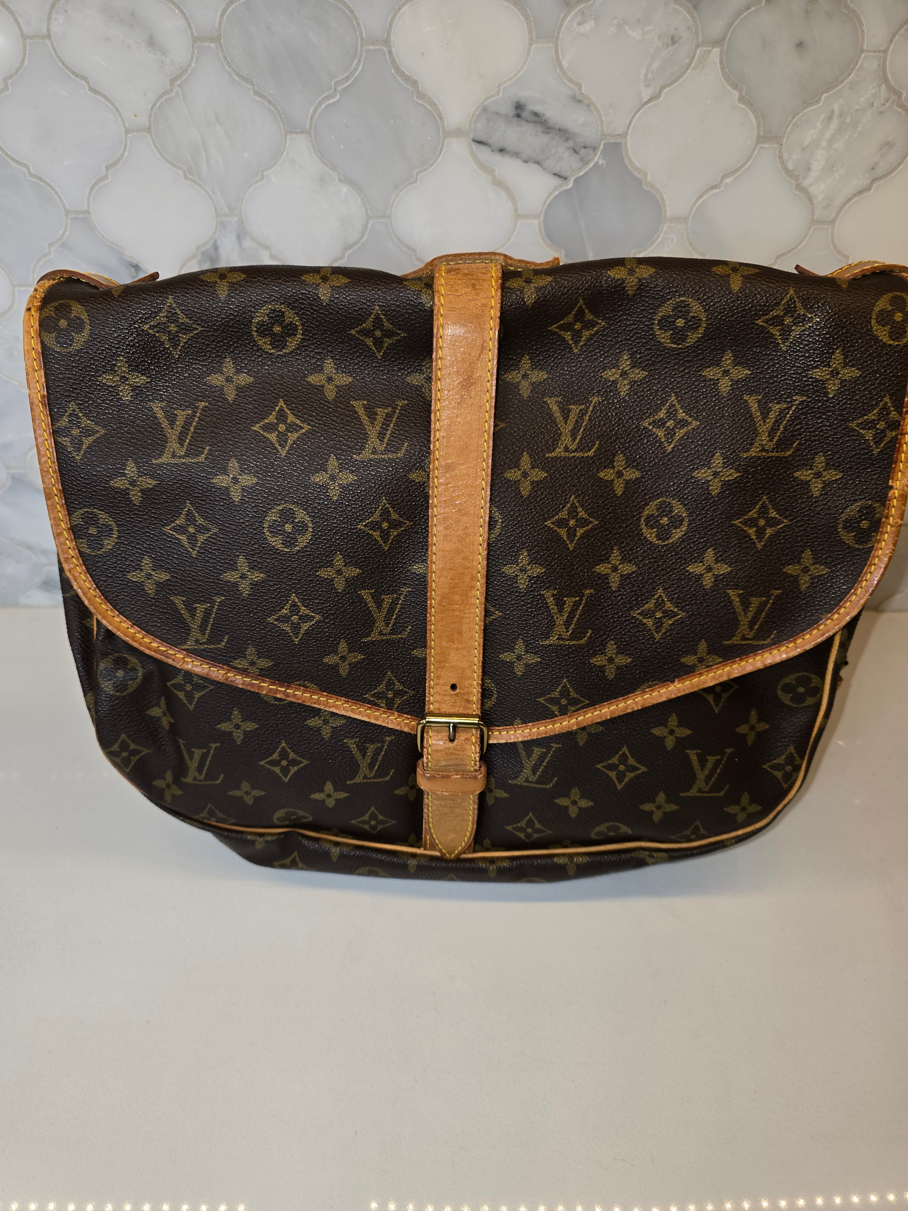 Louis Vuitton Monogram Saumur 35