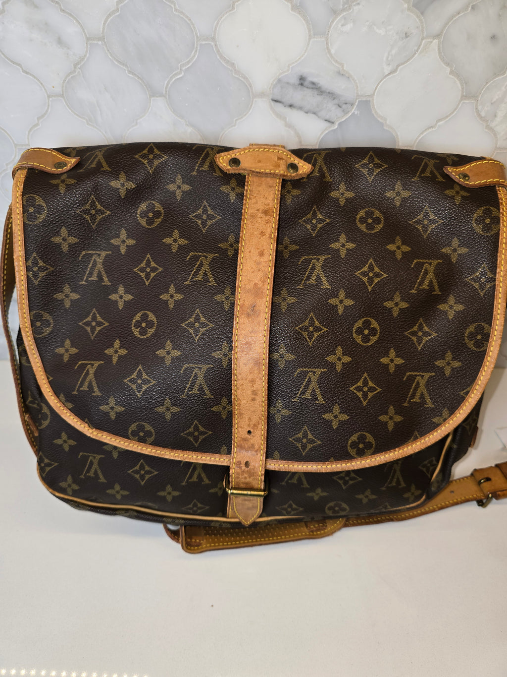 Louis Vuitton Monogram Saumur 35