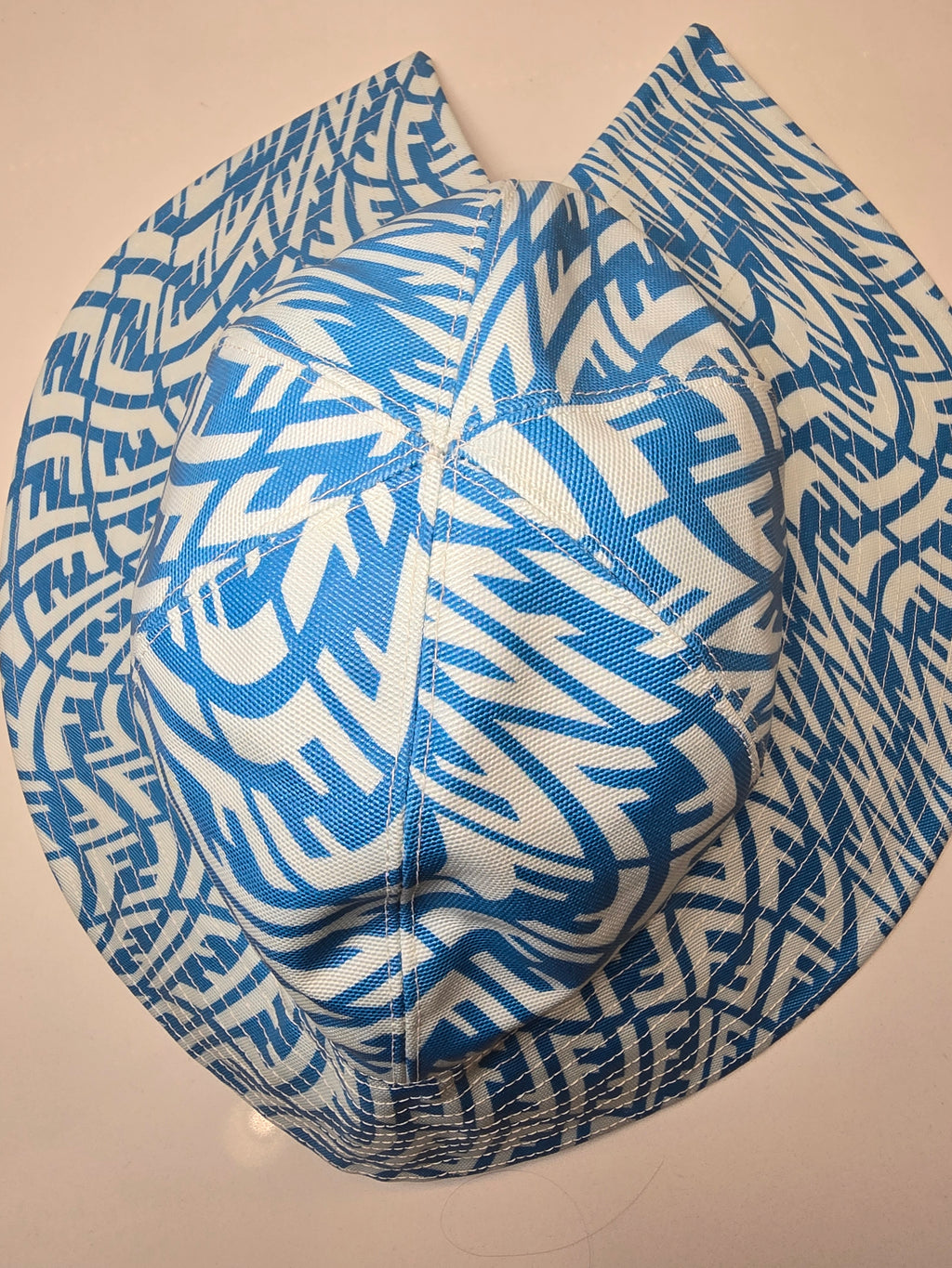 Fendi Wide Brimmed FF Motif Hat