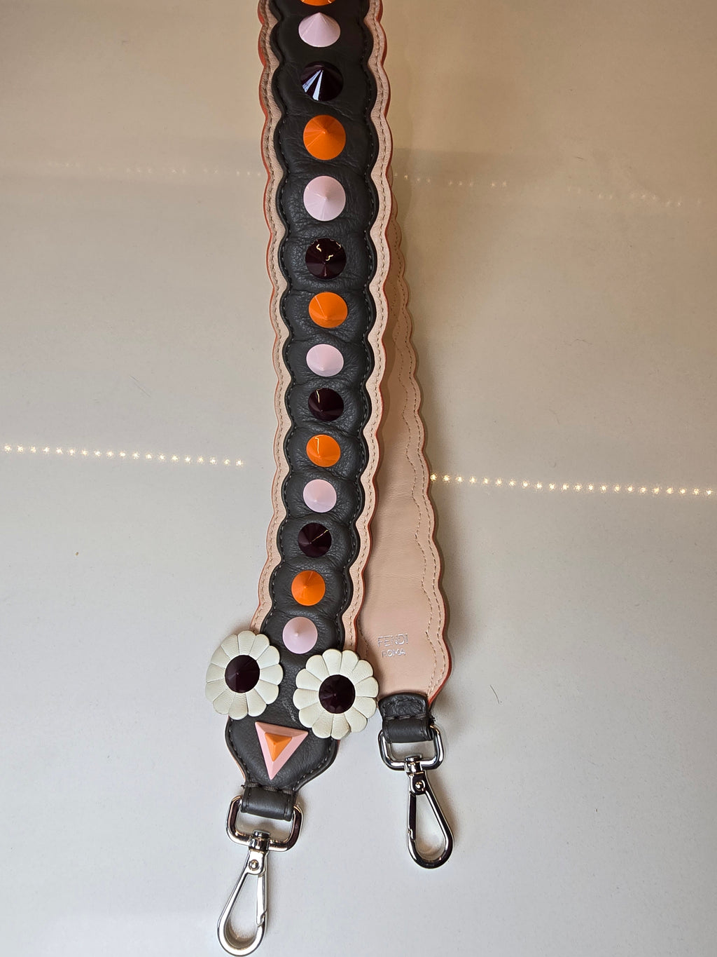 Fendi Studded Leather Shoulder Strap