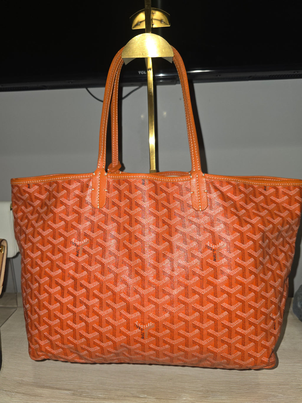 Goyard Goyardine Saint Louis Tote PM in Orange
