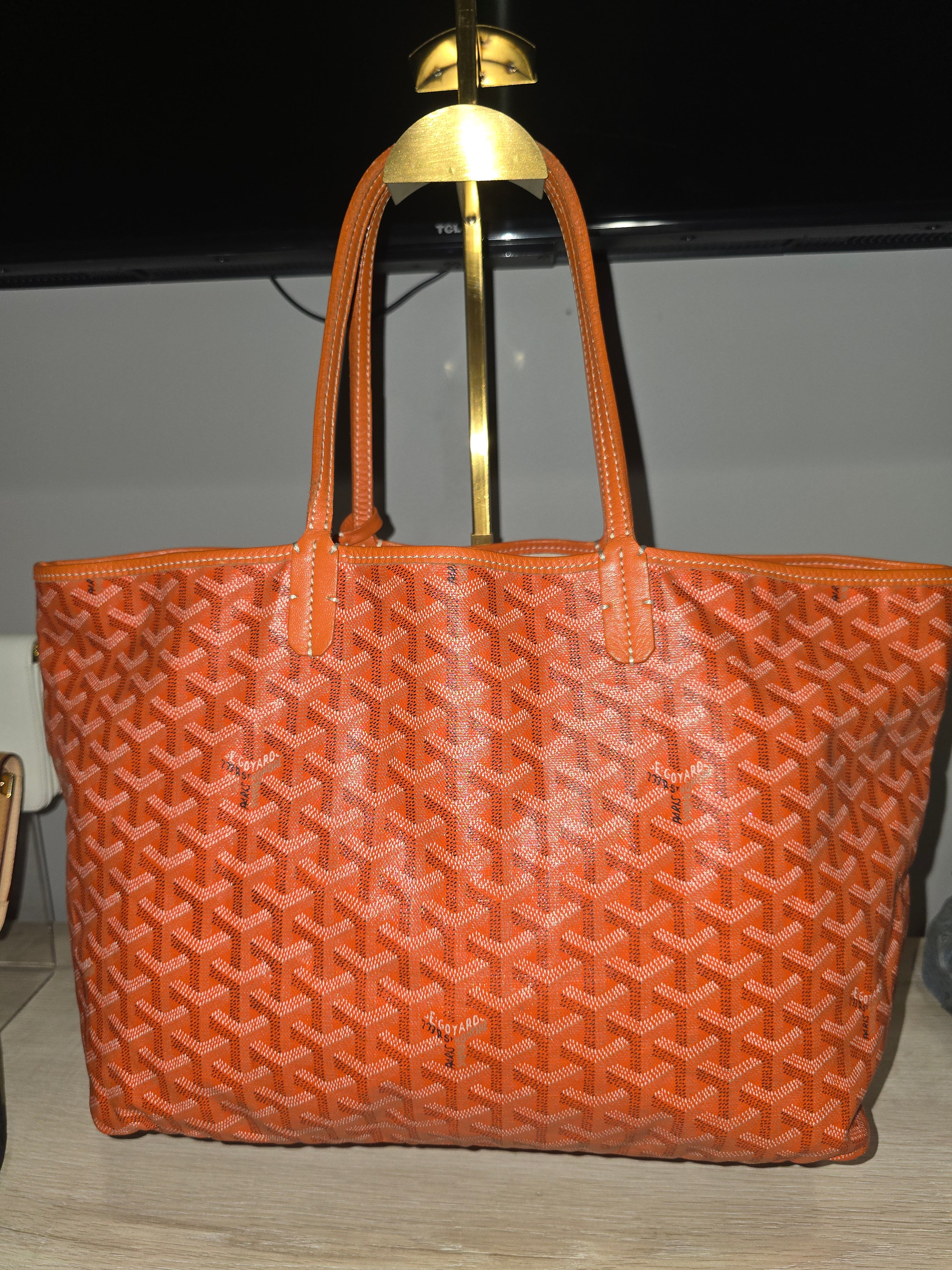 Goyard Goyardine Saint Louis Tote PM in Orange