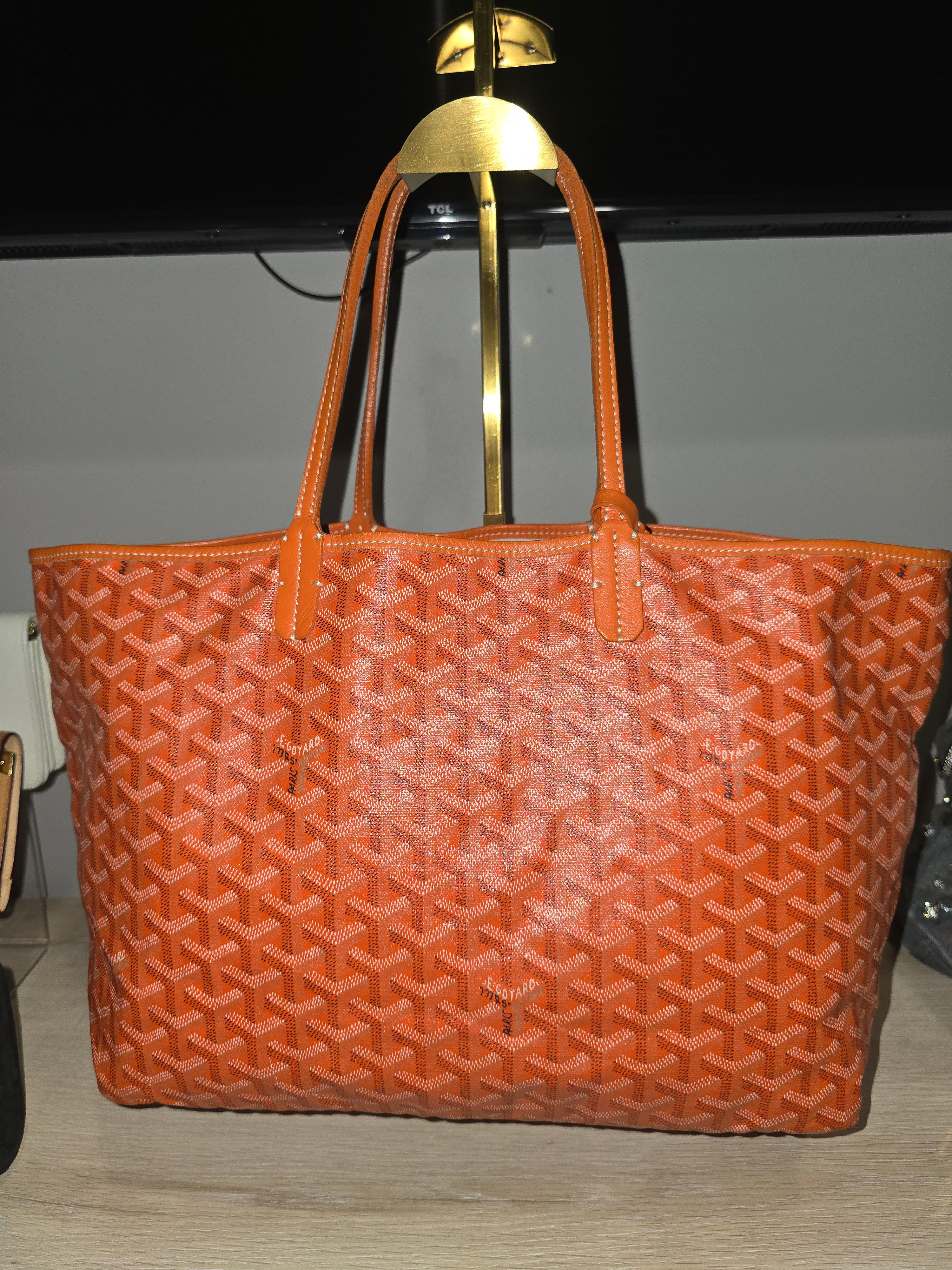 Goyard Goyardine Saint Louis Tote PM in Orange