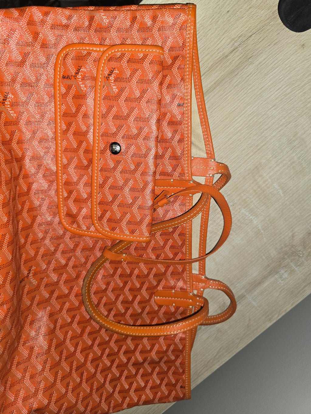 Goyard Goyardine Saint Louis Tote PM in Orange