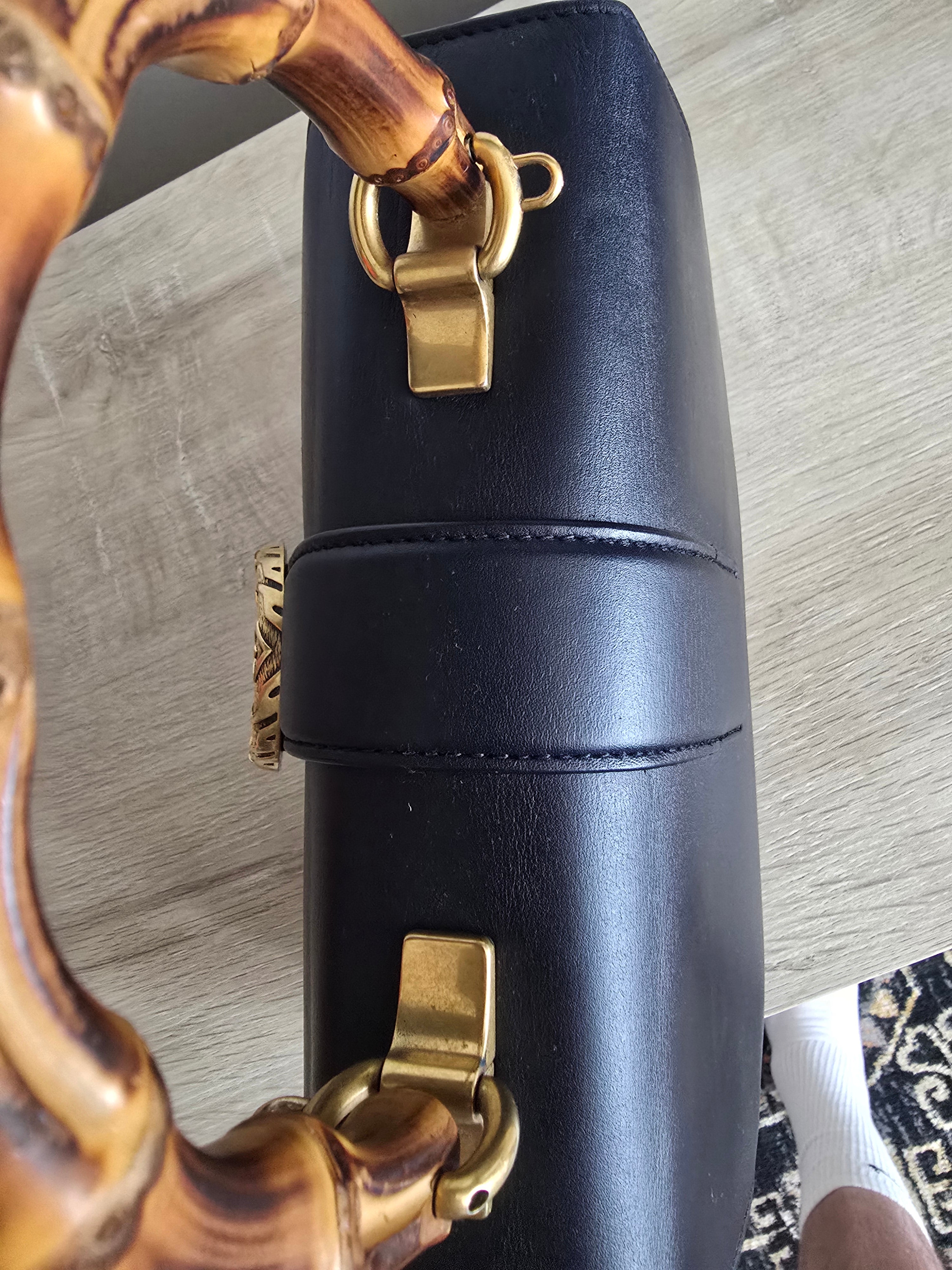 Gucci Dionysus Bamboo Top Handle Bag Colorblock Leather Medium