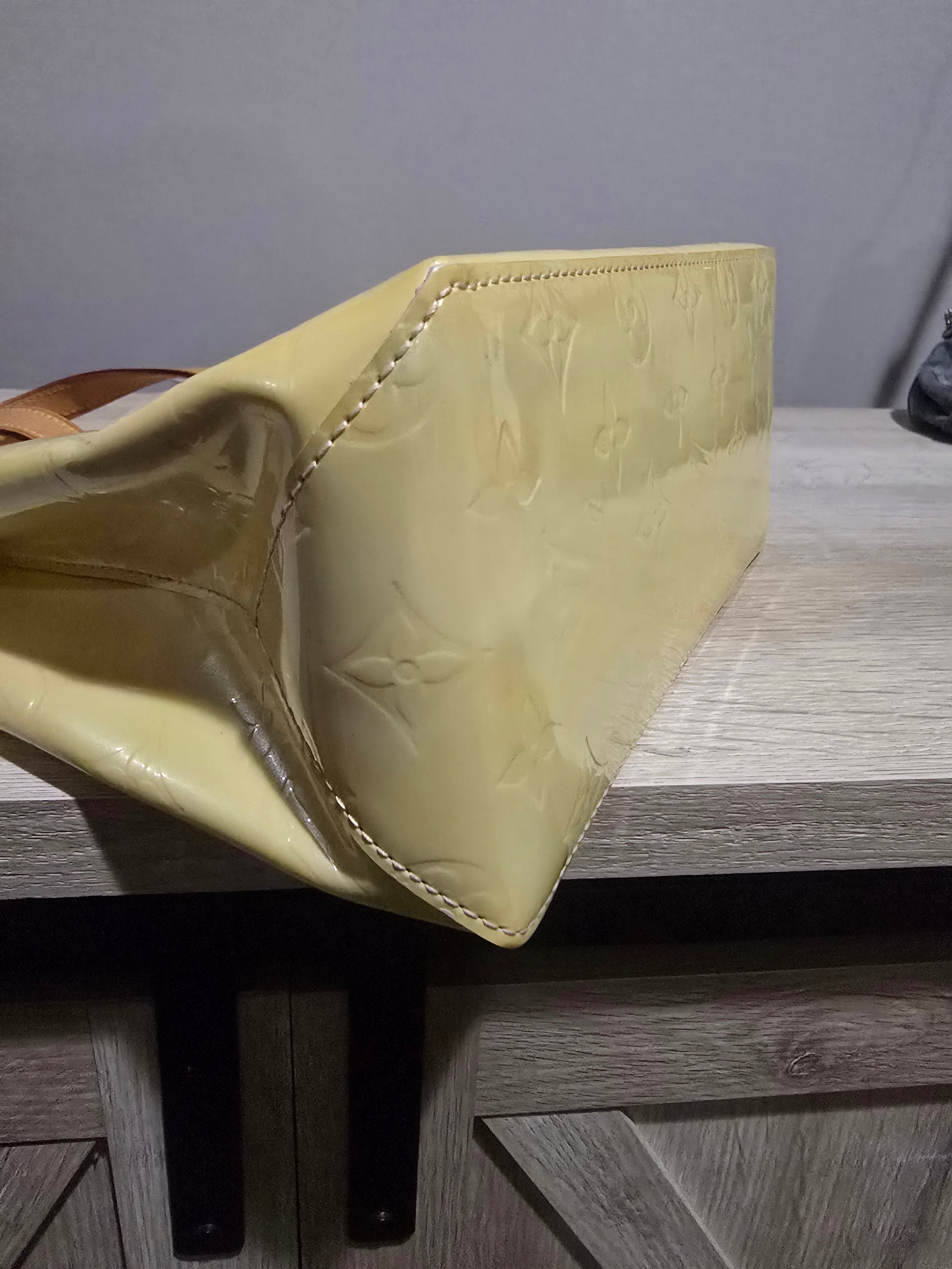 Louis Vuitton Vernis Patent Leather Reade PM in Yellow
