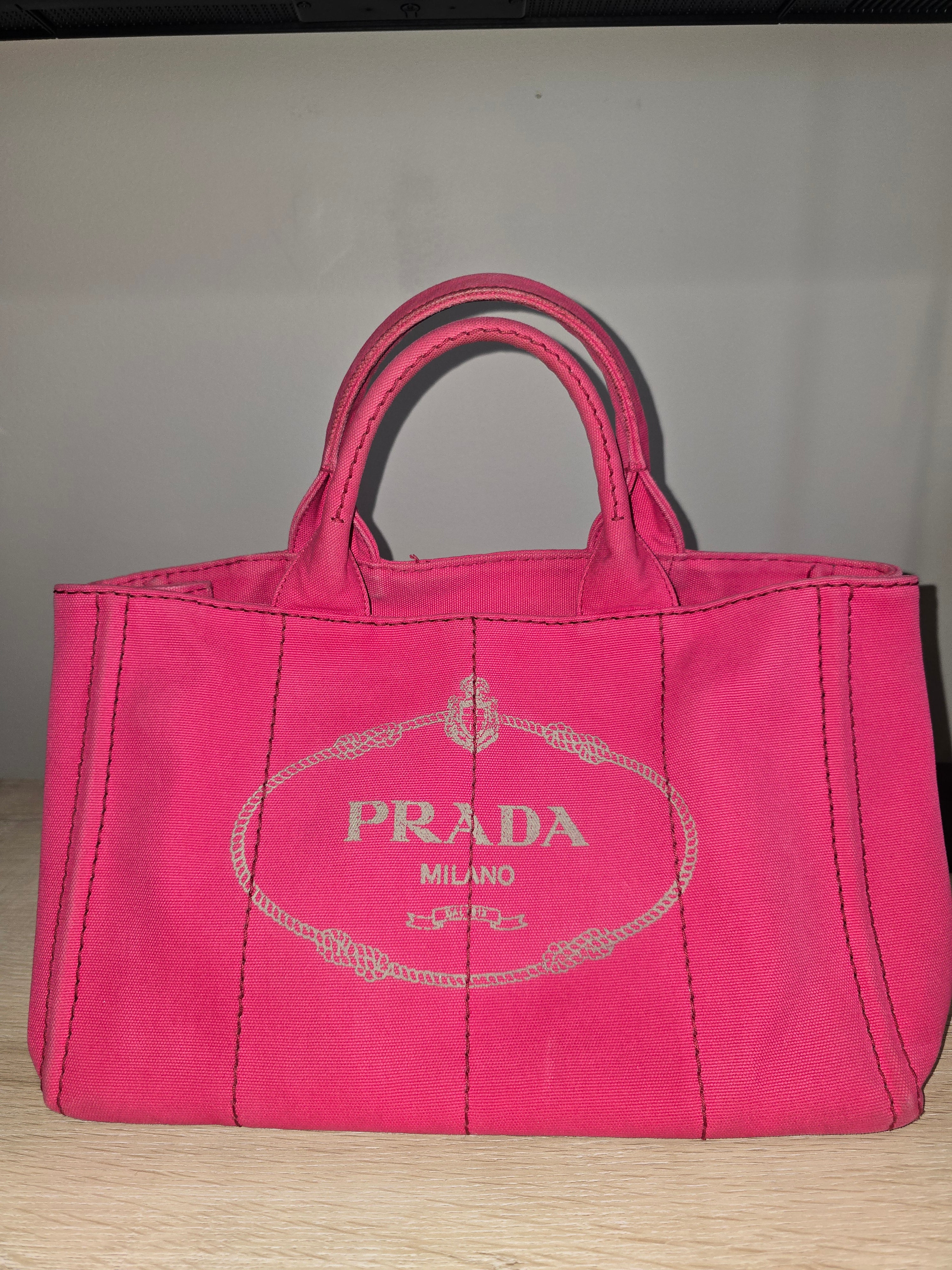 Prada Canapa Canvas Tote Bag — Large