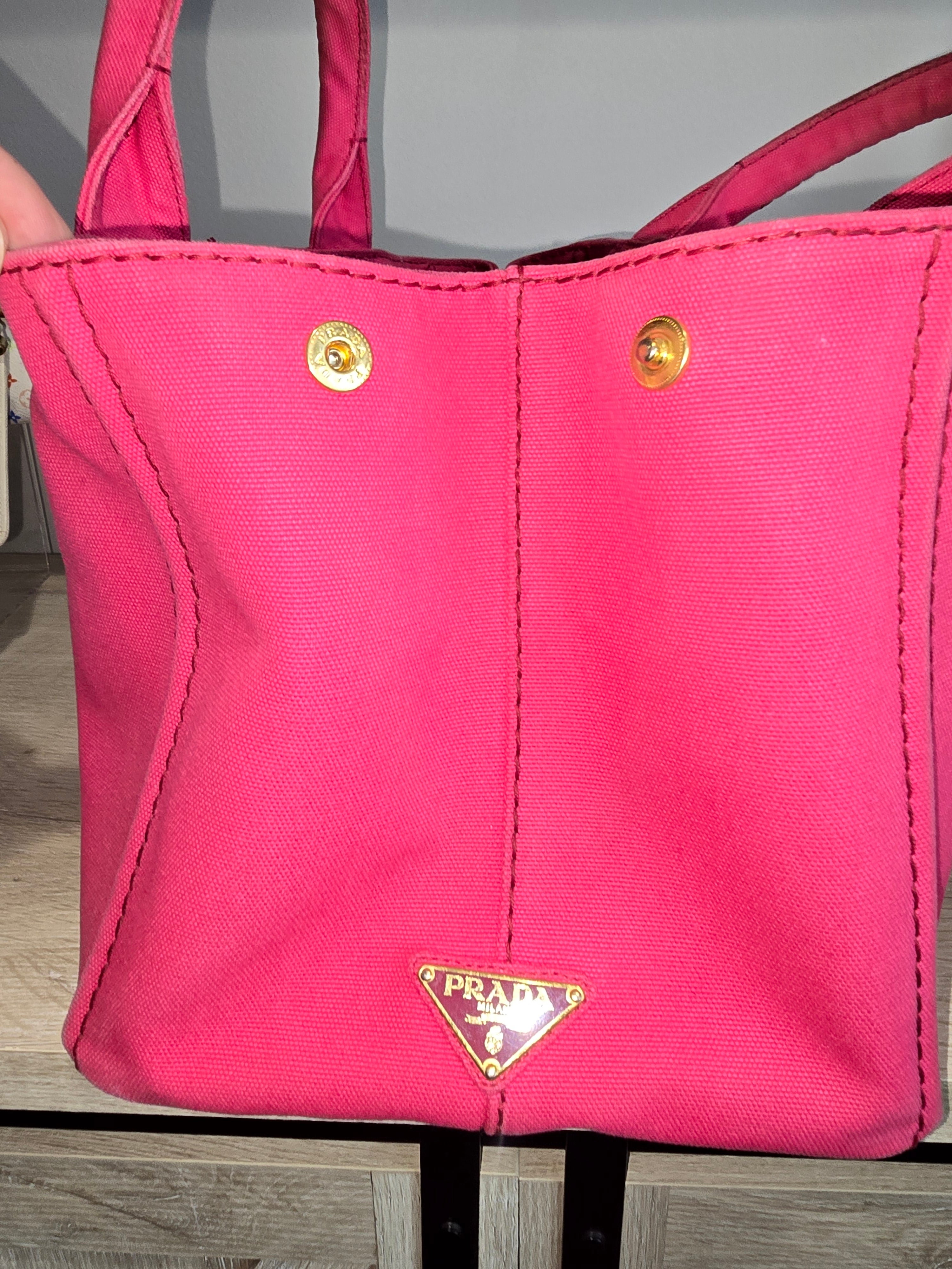 Prada Canapa Canvas Tote Bag — Large
