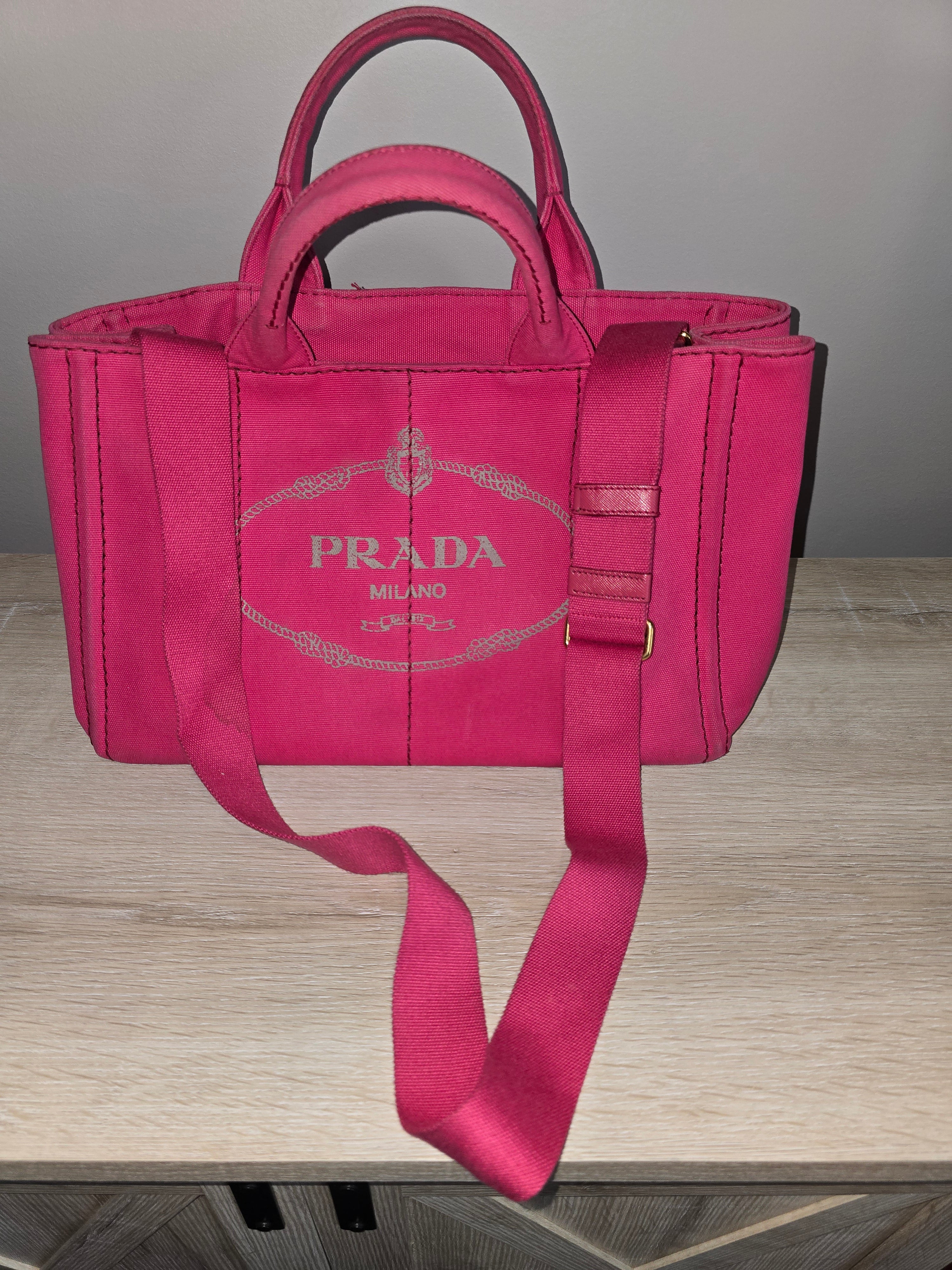 Prada Canapa Canvas Tote Bag — Large