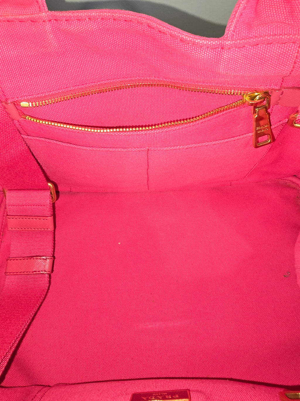 Prada Canapa Canvas Tote Bag — Large
