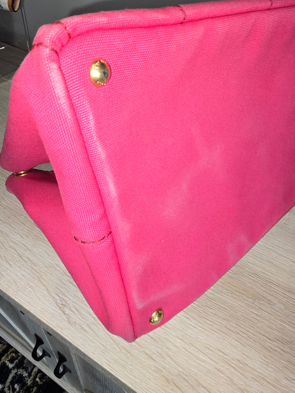 Prada Canapa Canvas Tote Bag — Large