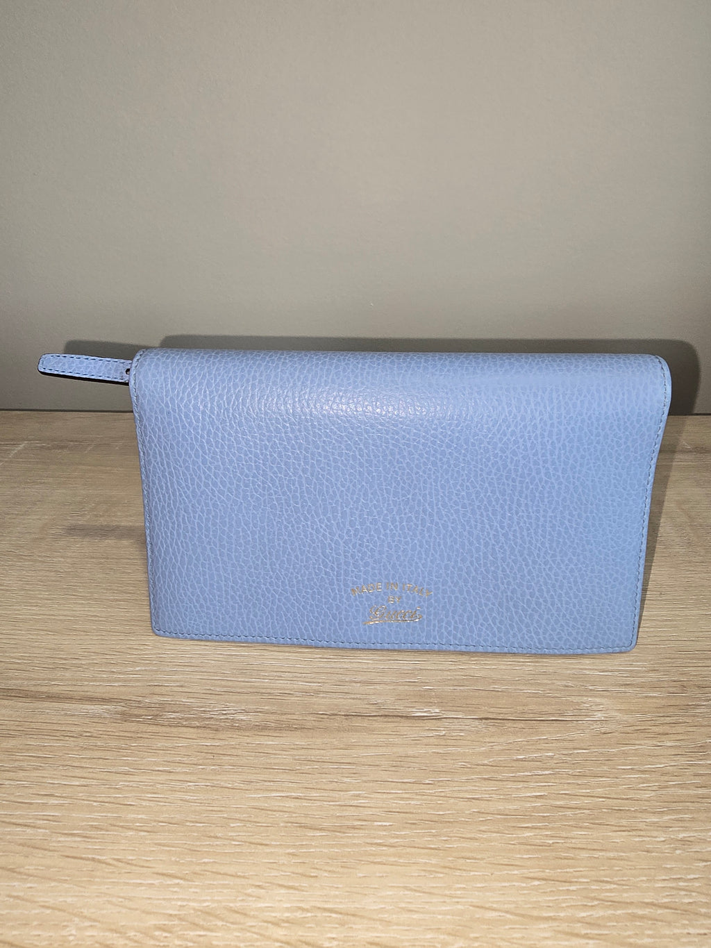 Gucci Swing Wallet on Strap — Baby Blue