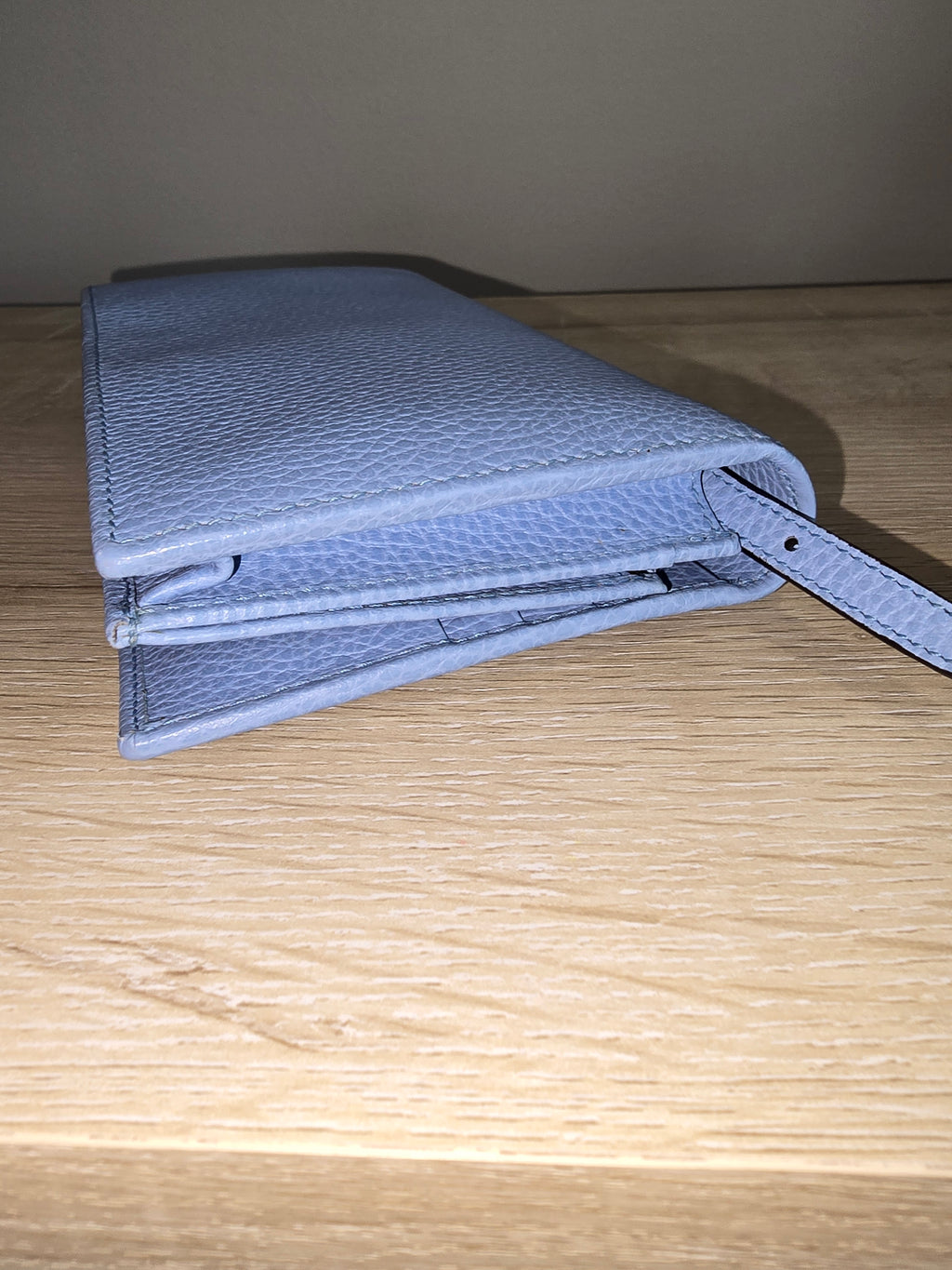 Gucci Swing Wallet on Strap — Baby Blue