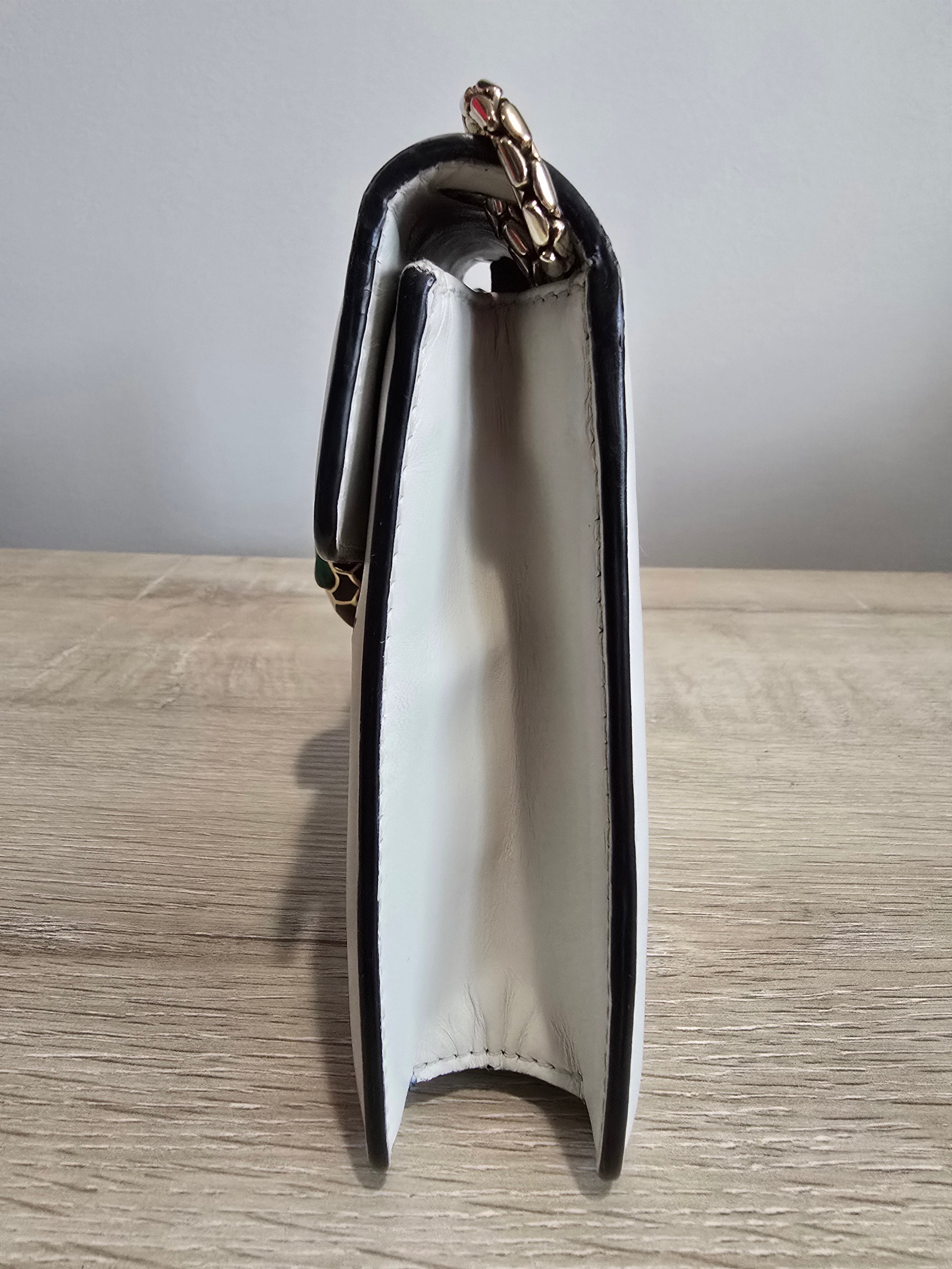 Bvlgari Serpenti Forever Crossbody — White Onyx Special Edition Small