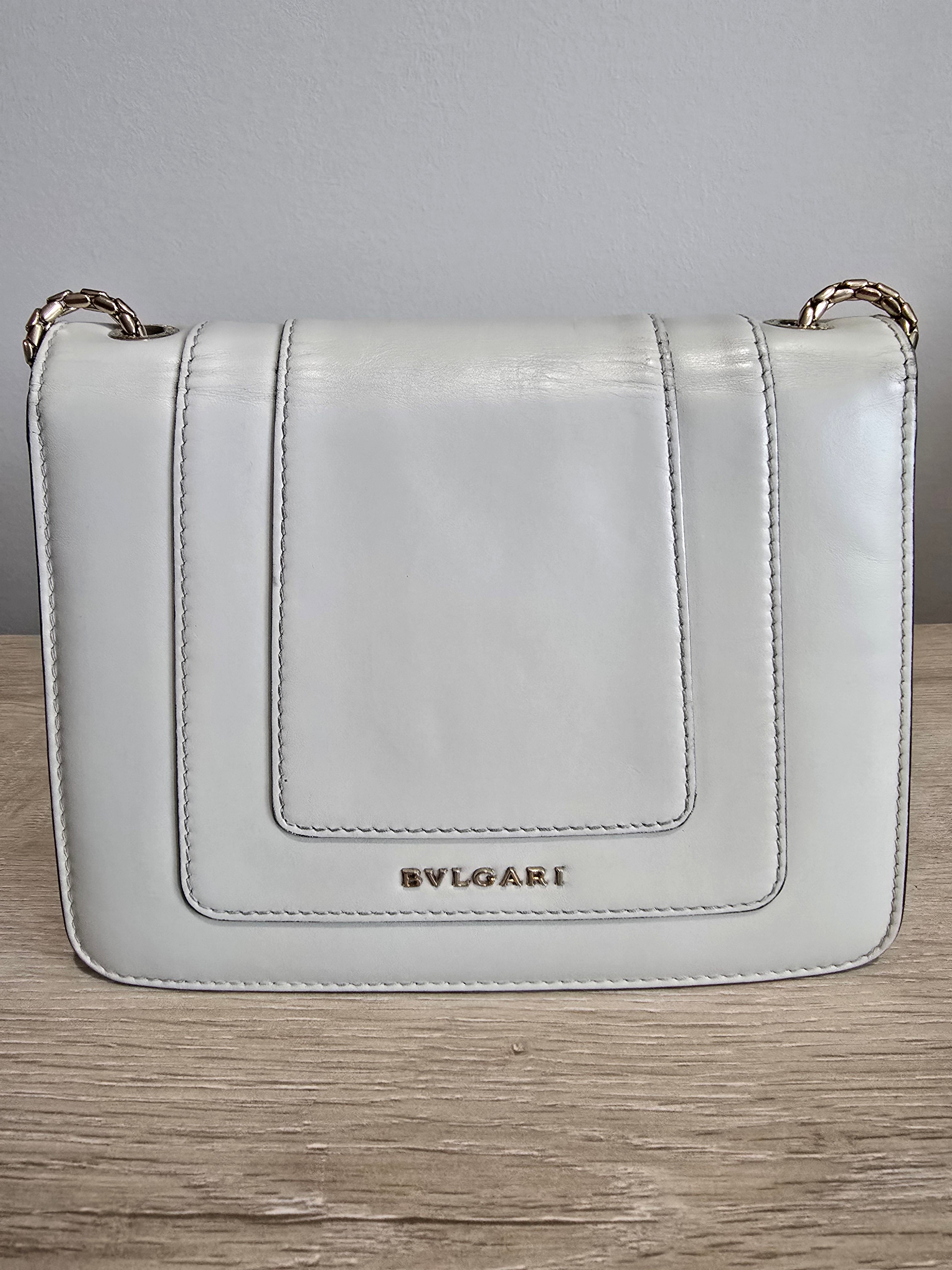 Bvlgari Serpenti Forever Crossbody — White Onyx Special Edition Small