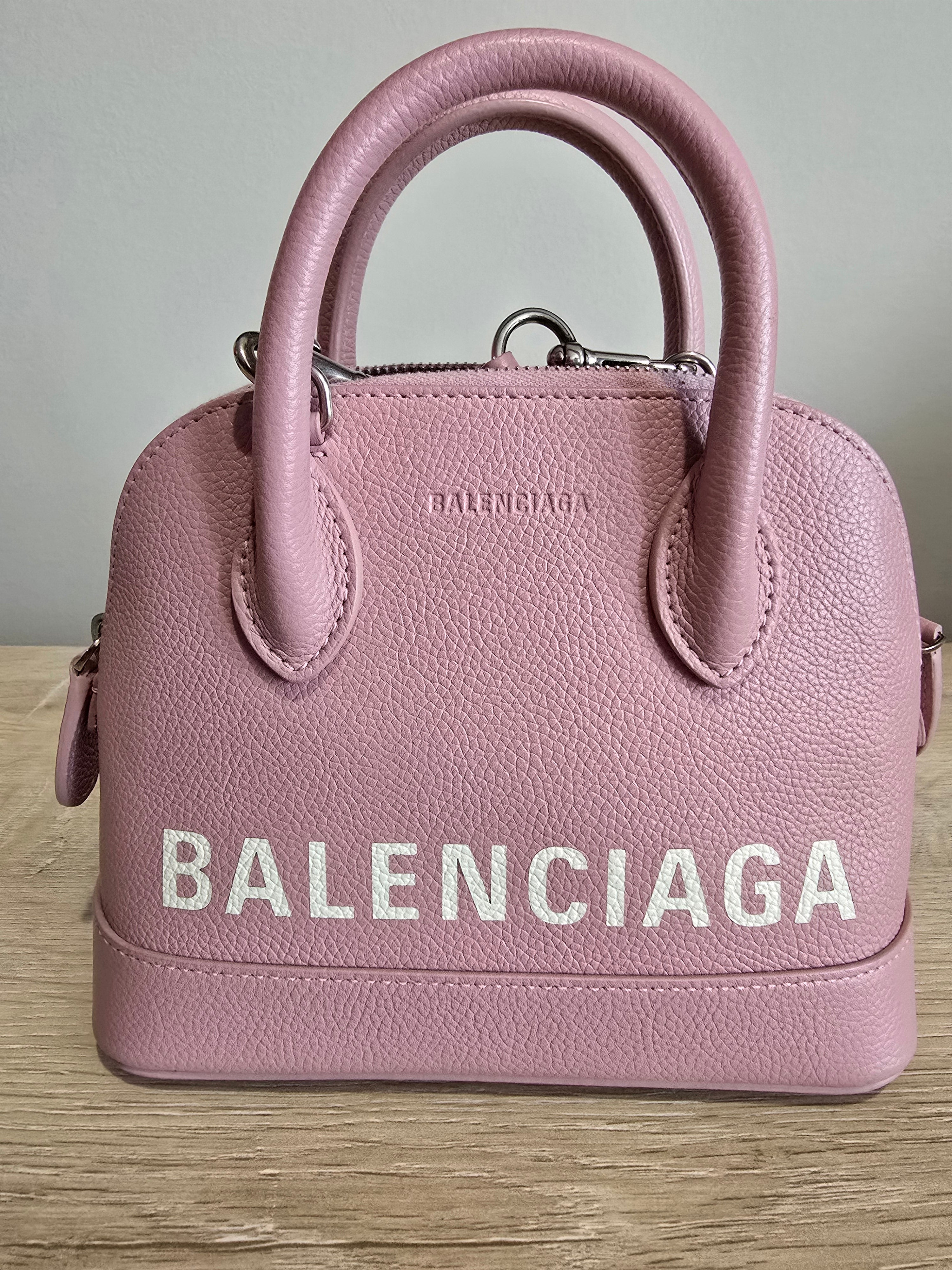 Balenciaga Ville Extra Small Top Handle Bag — Pink