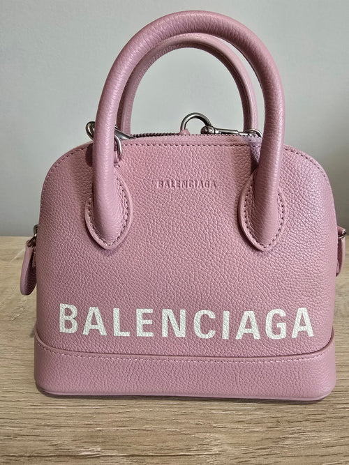 Balenciaga Ville Extra Small Top Handle Bag — Pink