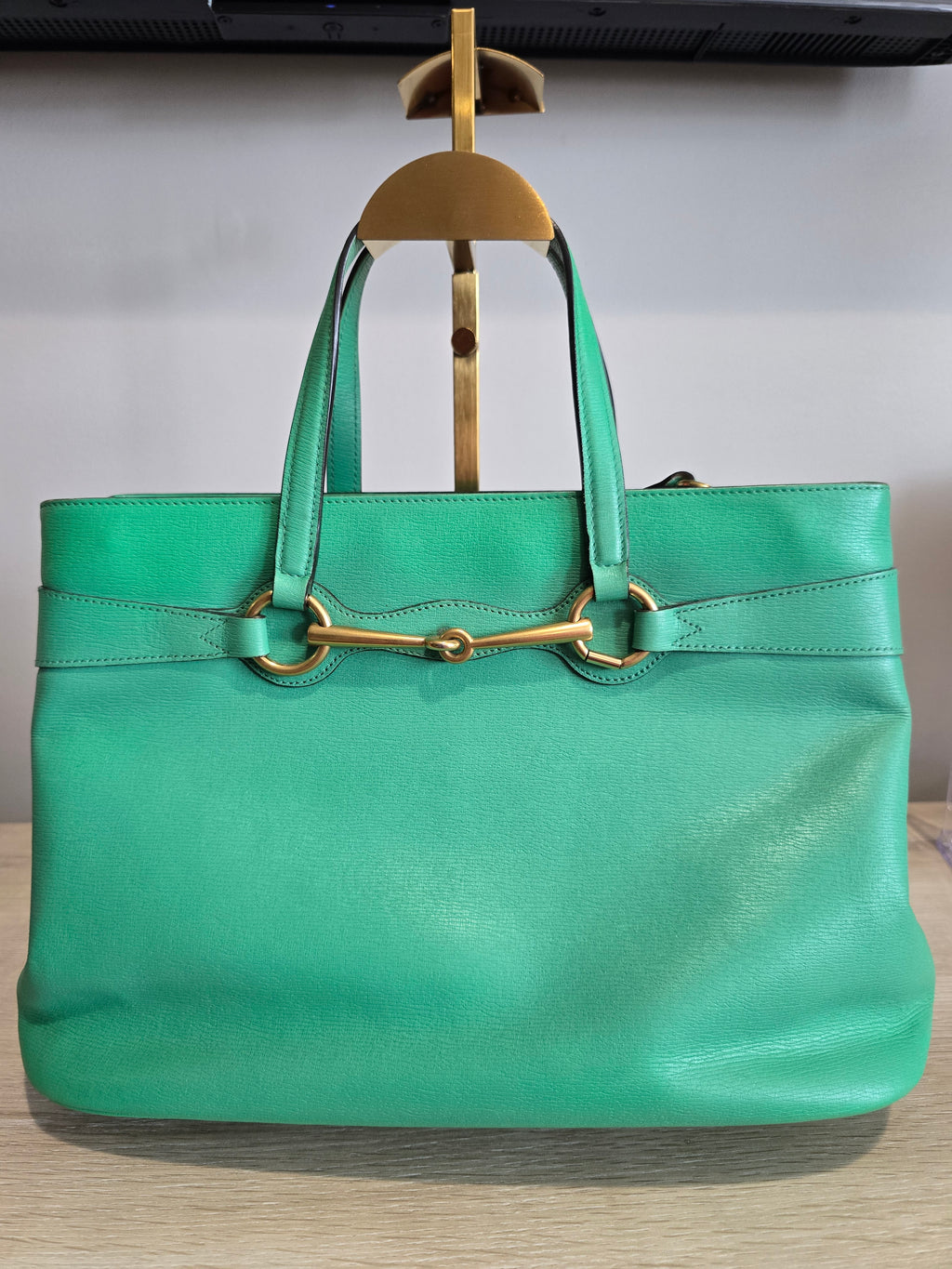 Gucci Horsebit Bright Bit Bag — Green