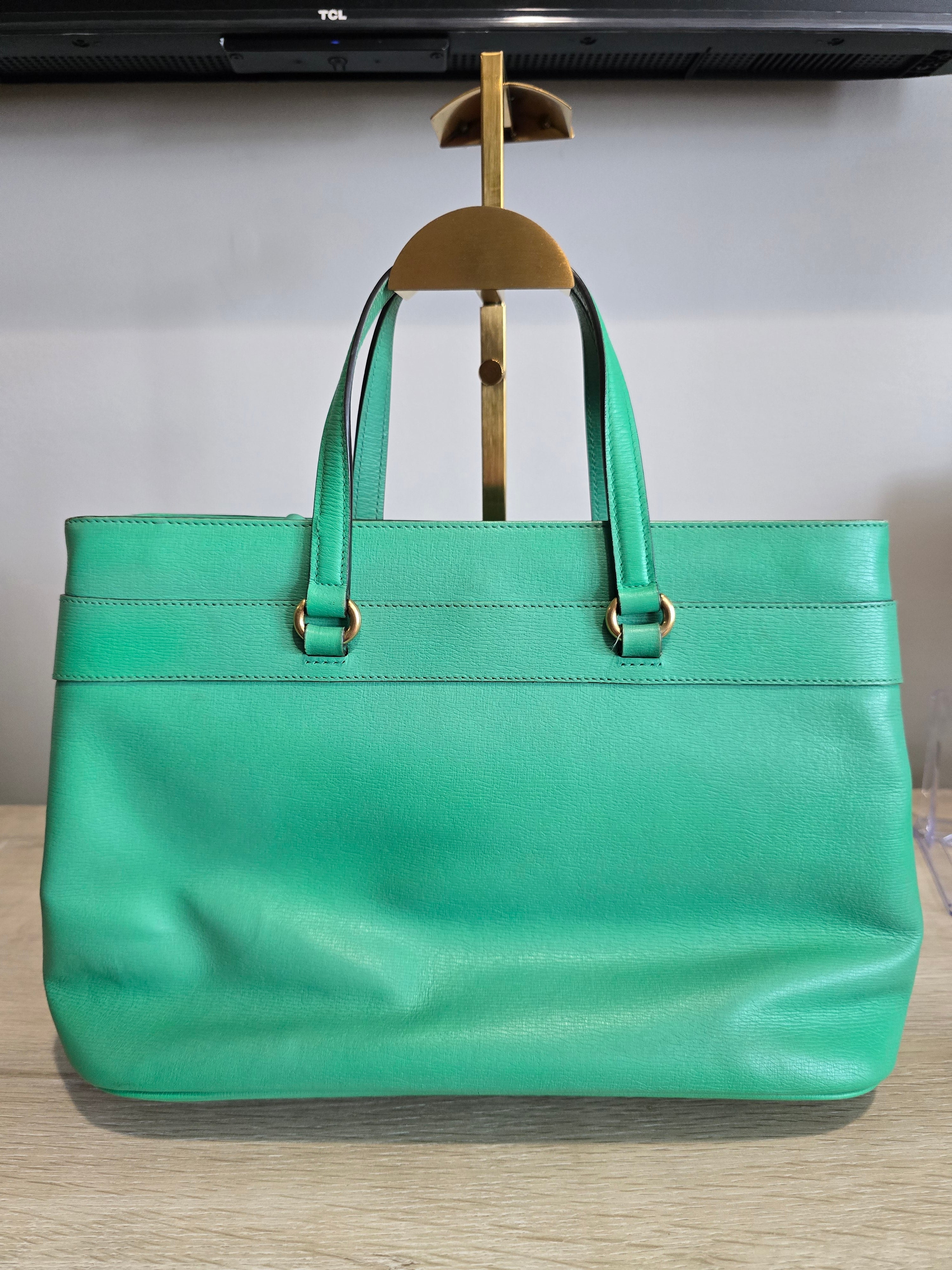 Gucci Horsebit Bright Bit Bag — Green