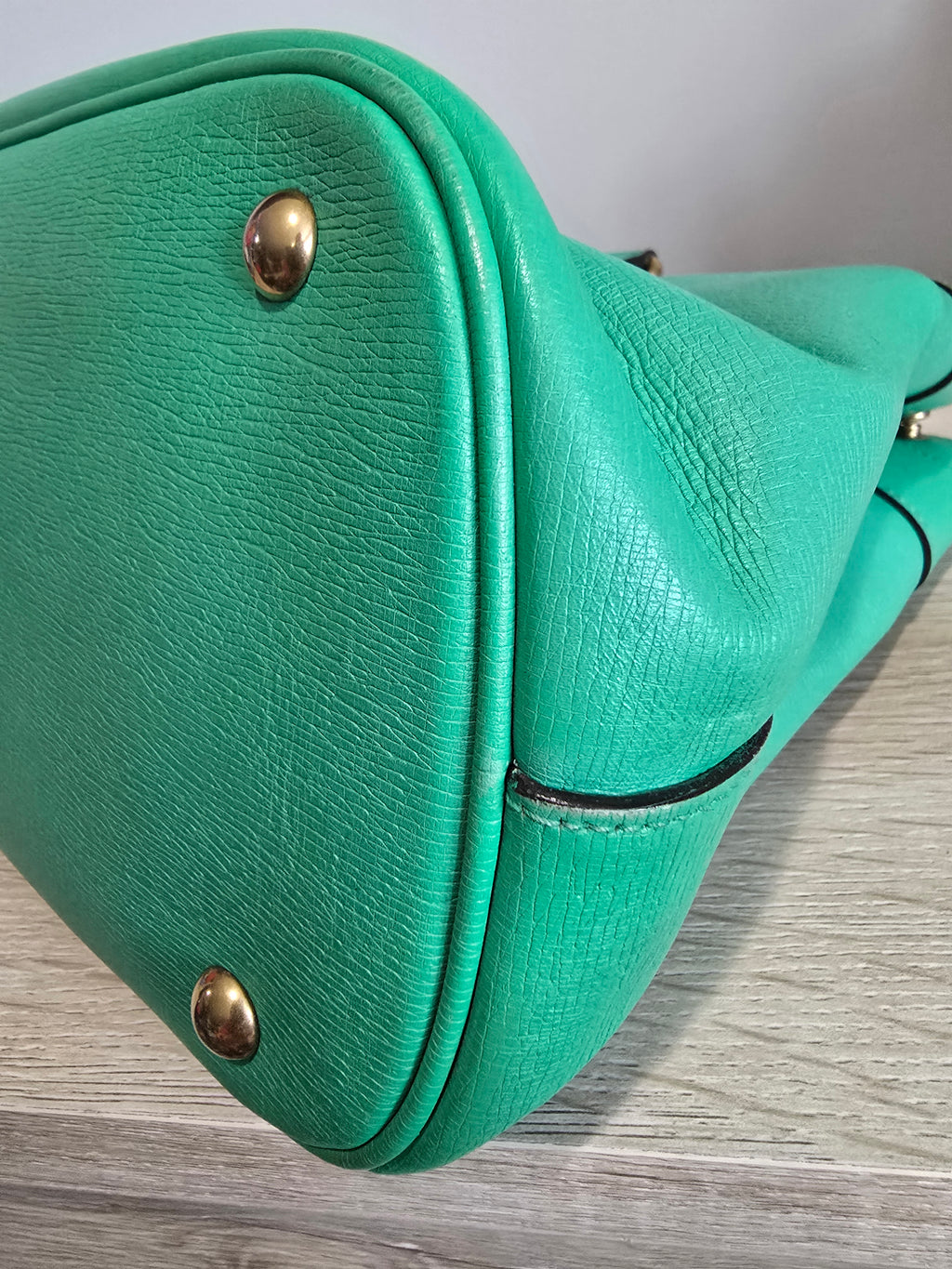 Gucci Horsebit Bright Bit Bag — Green