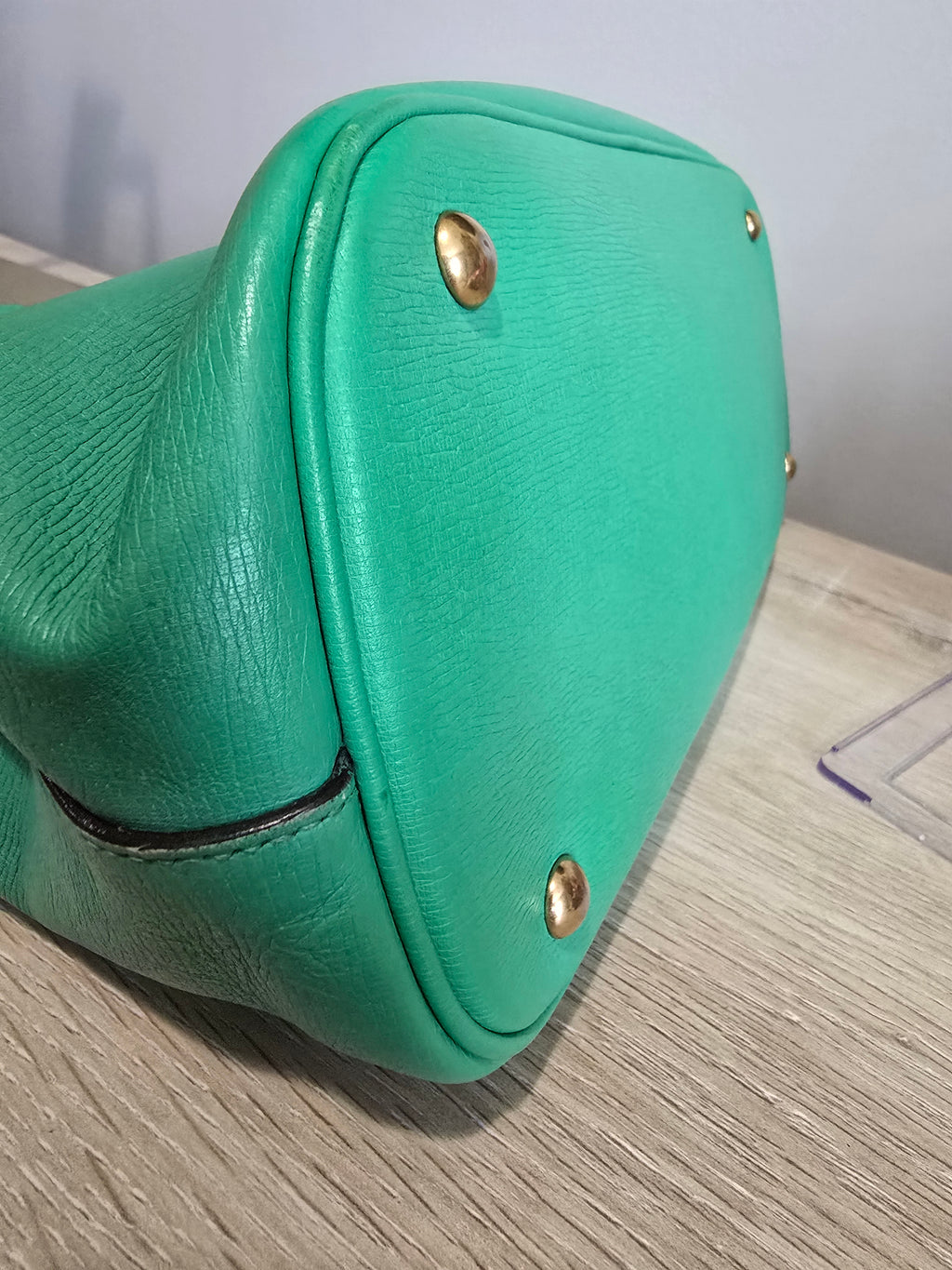 Gucci Horsebit Bright Bit Bag — Green