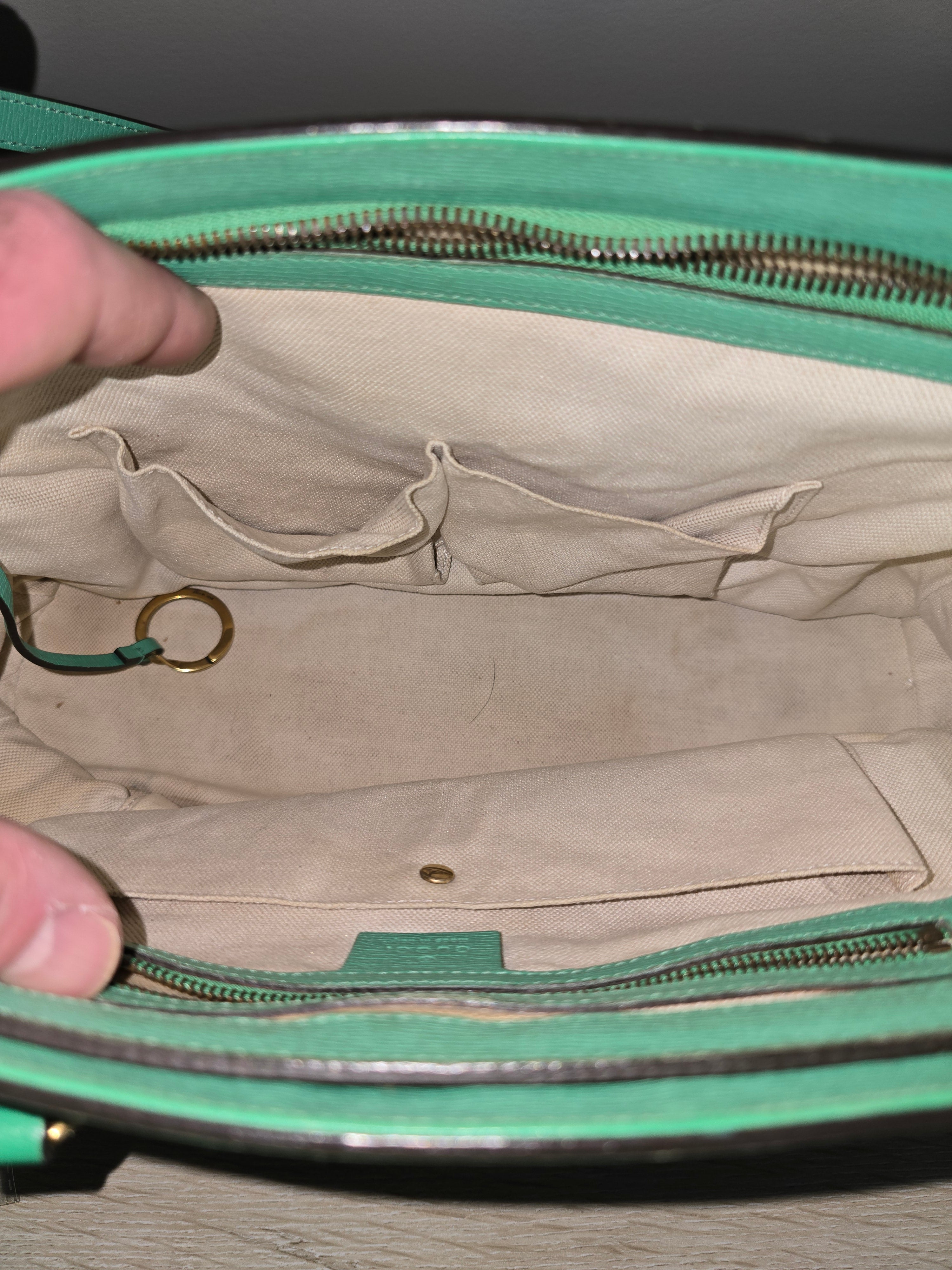 Gucci Horsebit Bright Bit Bag — Green
