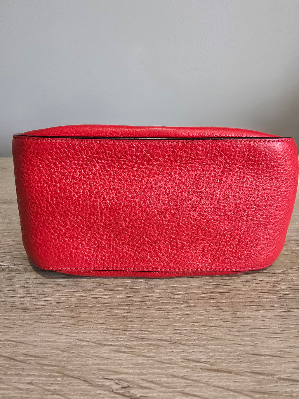 Prada Grommet Chain Shoulder Bag — Red Vitello Daino