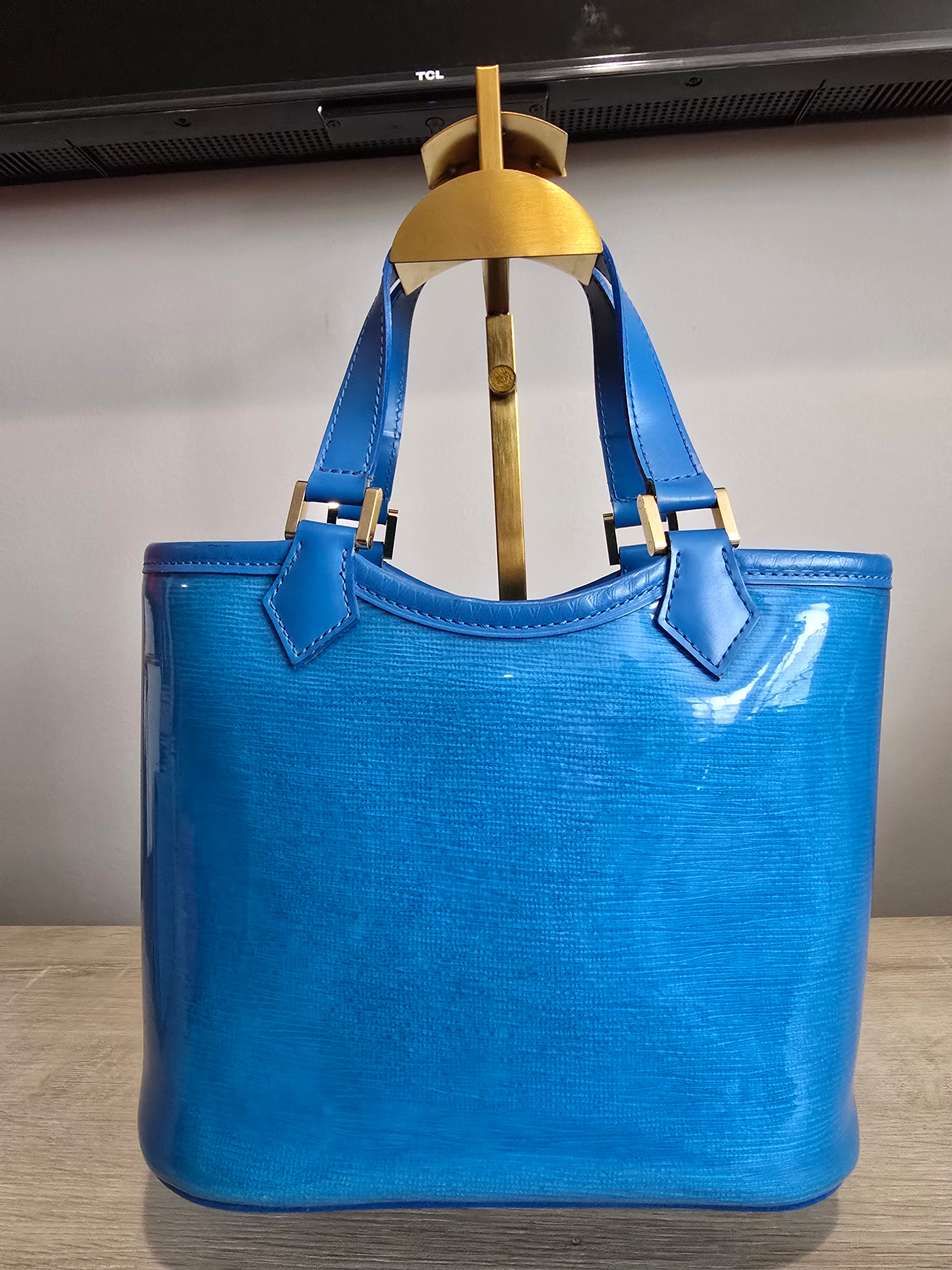 Louis Vuitton Epi Plage Vinyl Handbag — Lagoon Blue