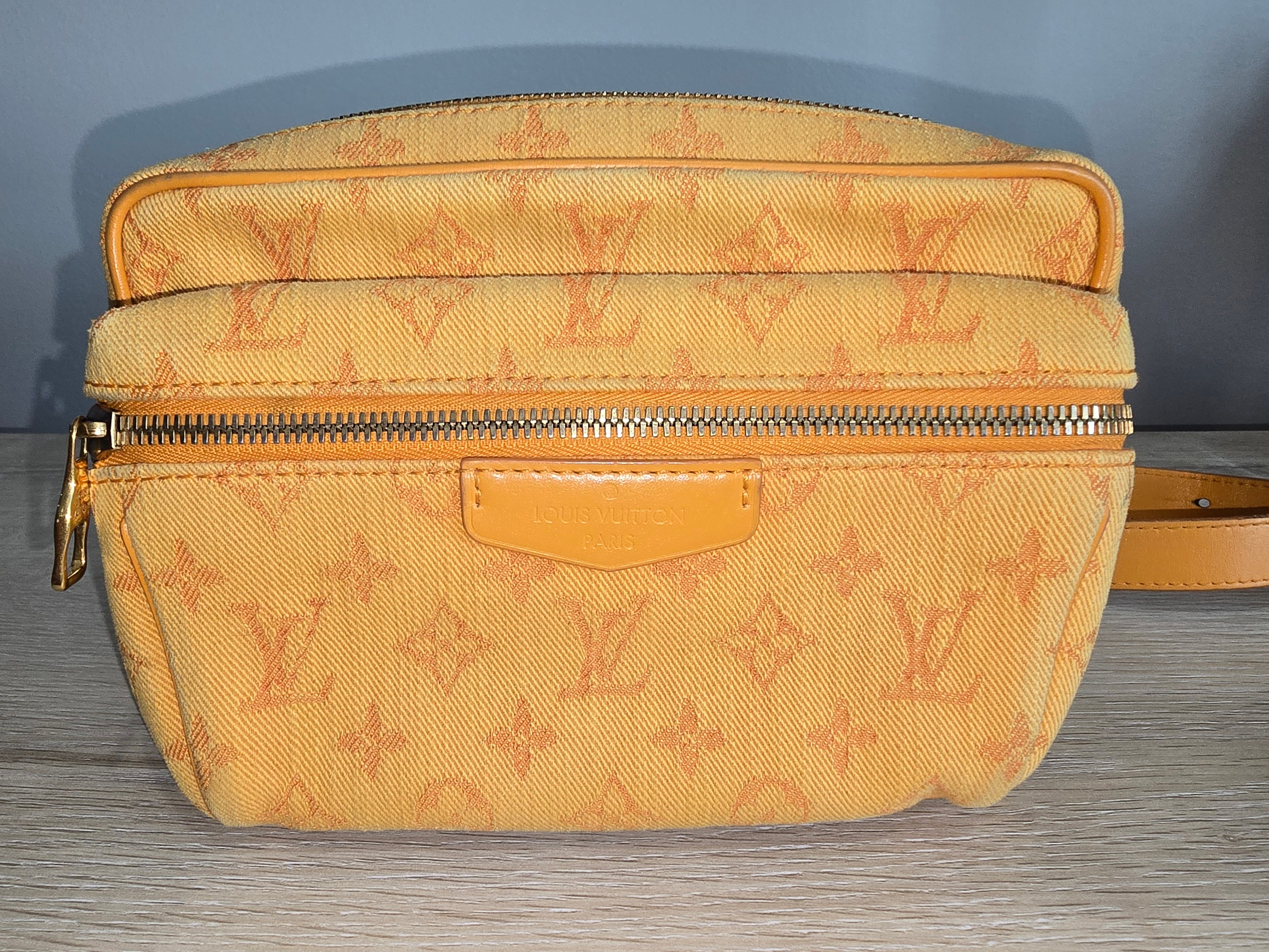 Louis Vuitton Denim Monogram Outdoor Bumbag — Ocre
