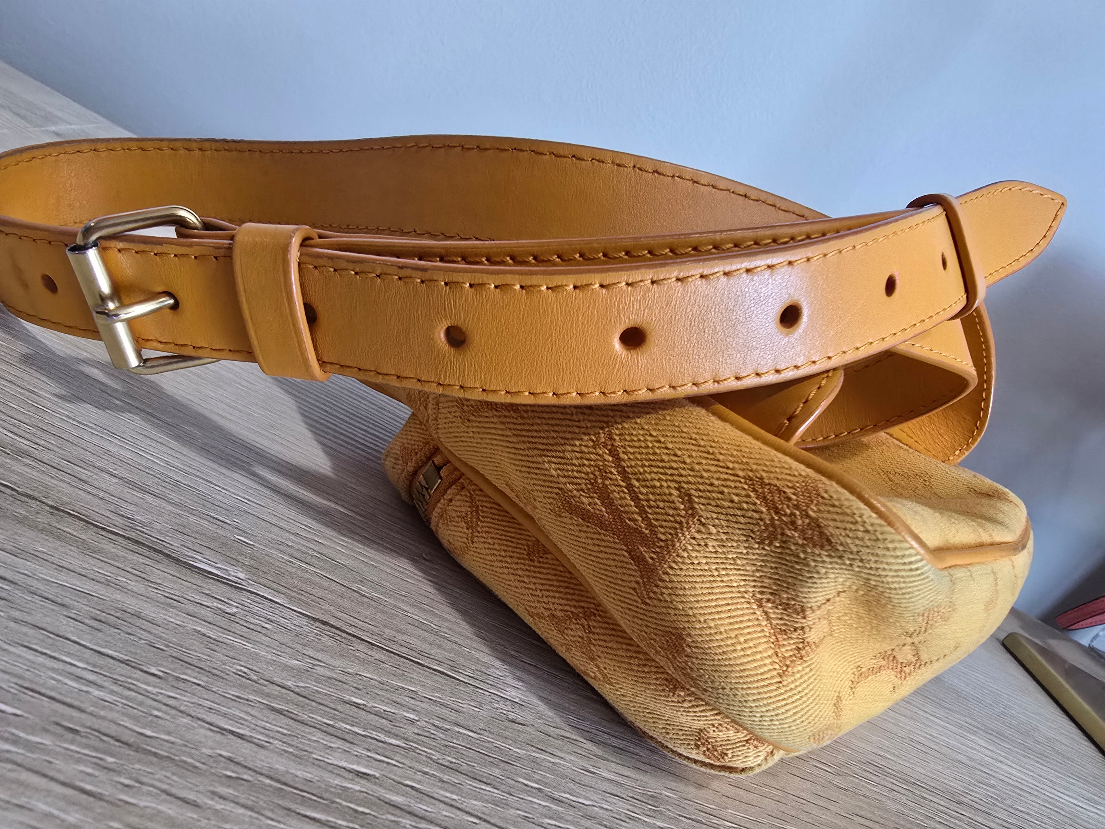 Louis Vuitton Denim Monogram Outdoor Bumbag — Ocre