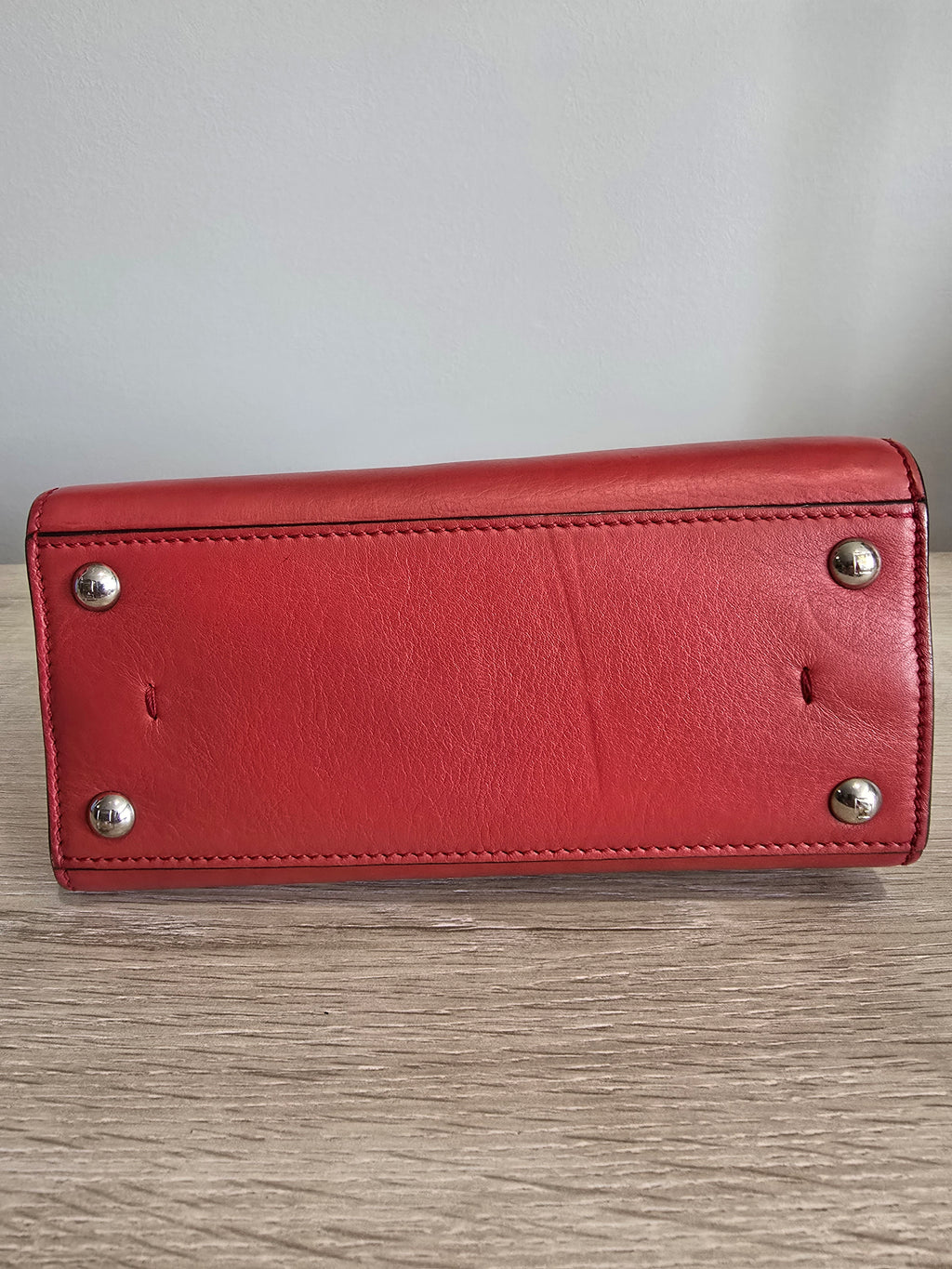 Fendi 3Jours Mini Floral Stud Tote — Red