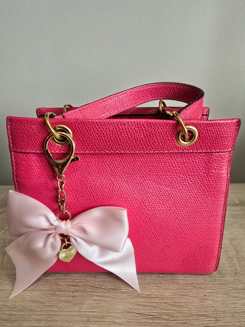 Celine Pink Mini Crossbody Bag — Gold Hardware