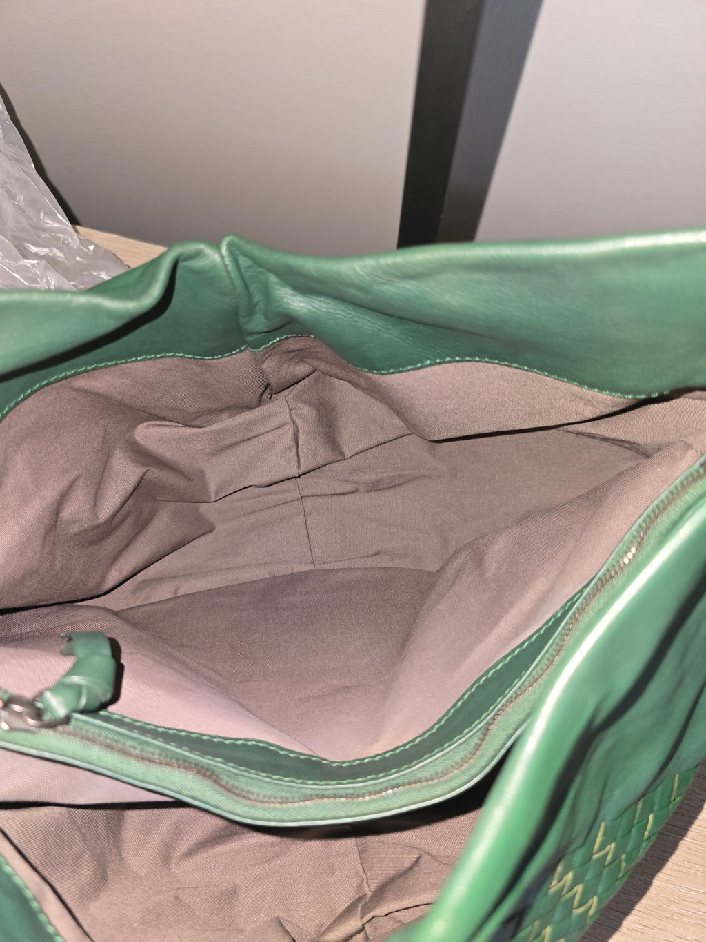 Bottega Veneta Fortune Cookie Hobo — Dark Green
