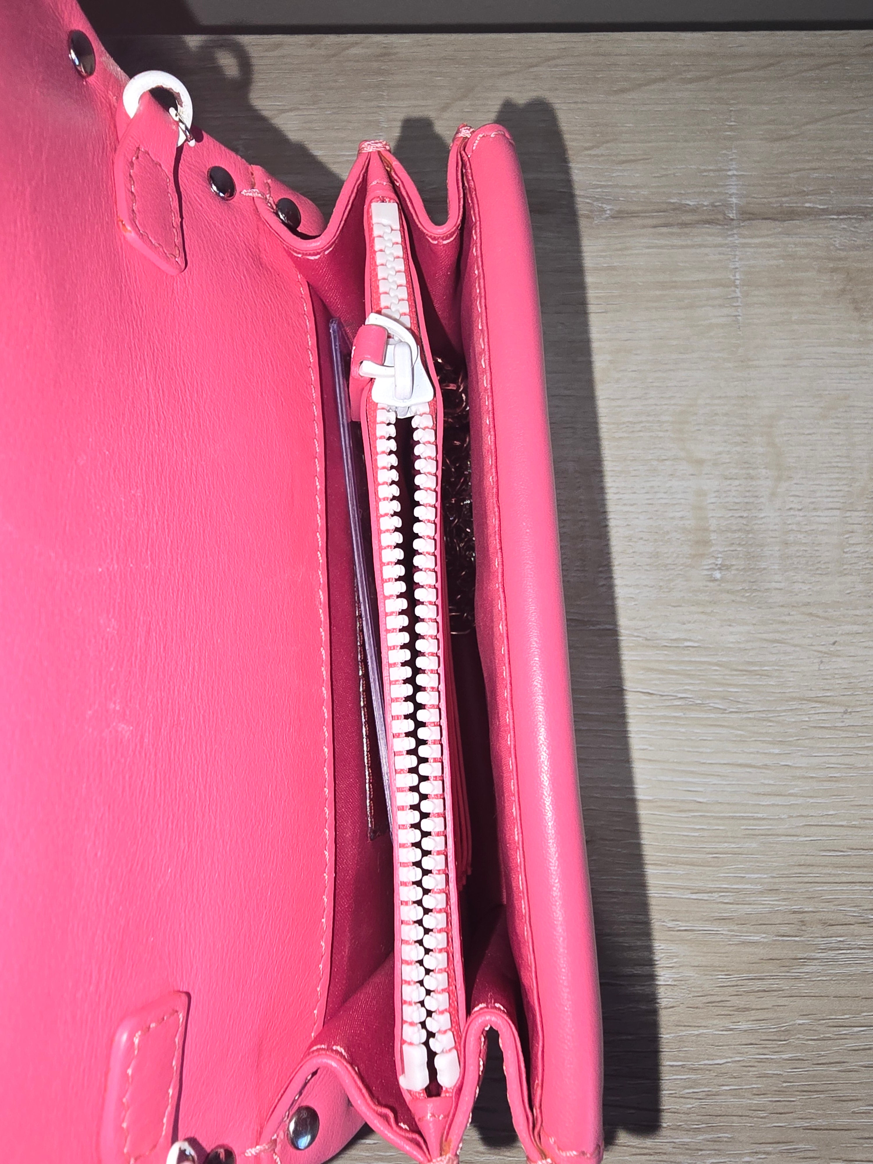 Valentino Garavani Free Rockstud Colorblock Mini Bag — Pink & White