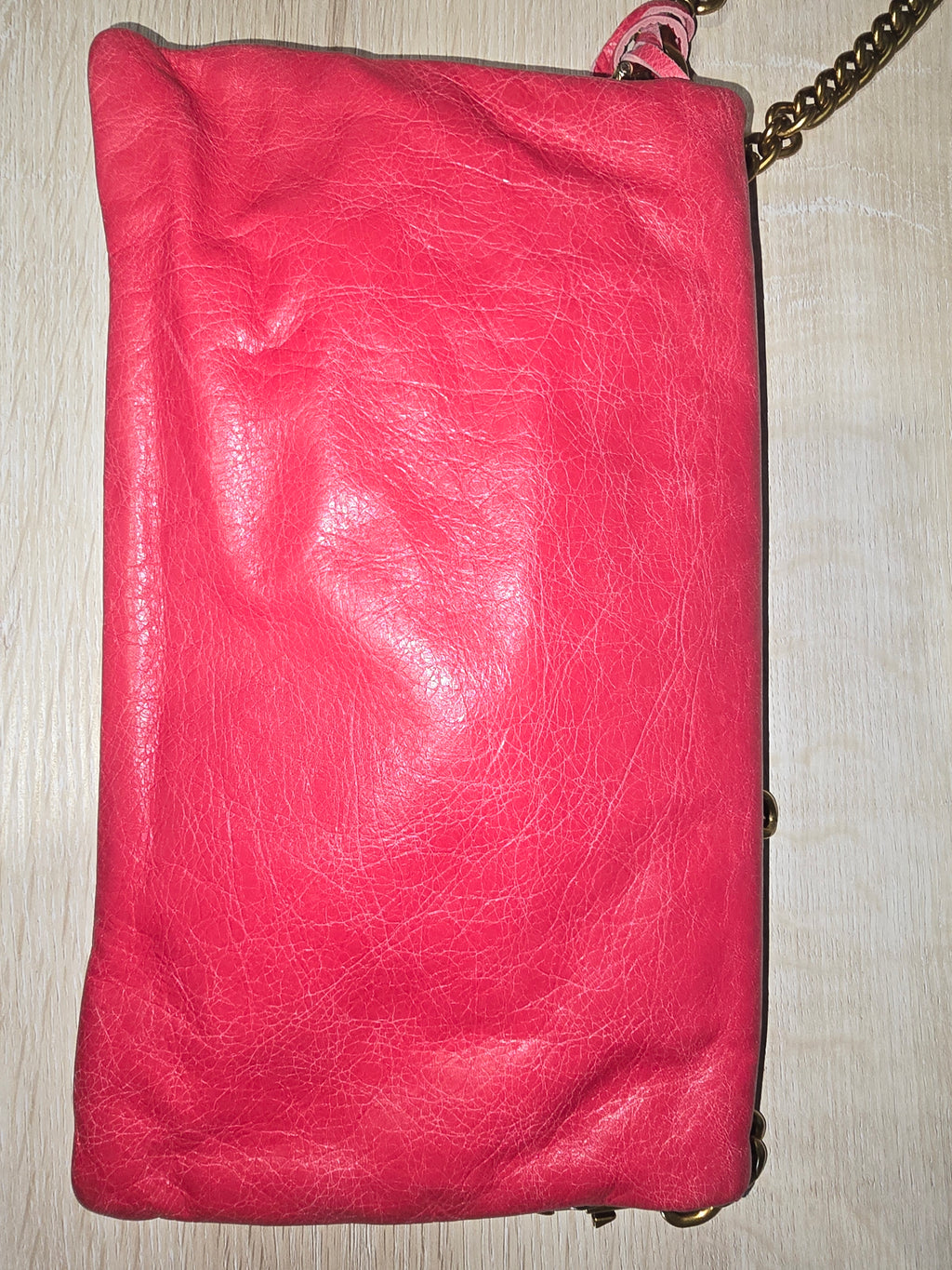 Balenciaga Giant Envelope Clutch — Pink with Gold Hardware