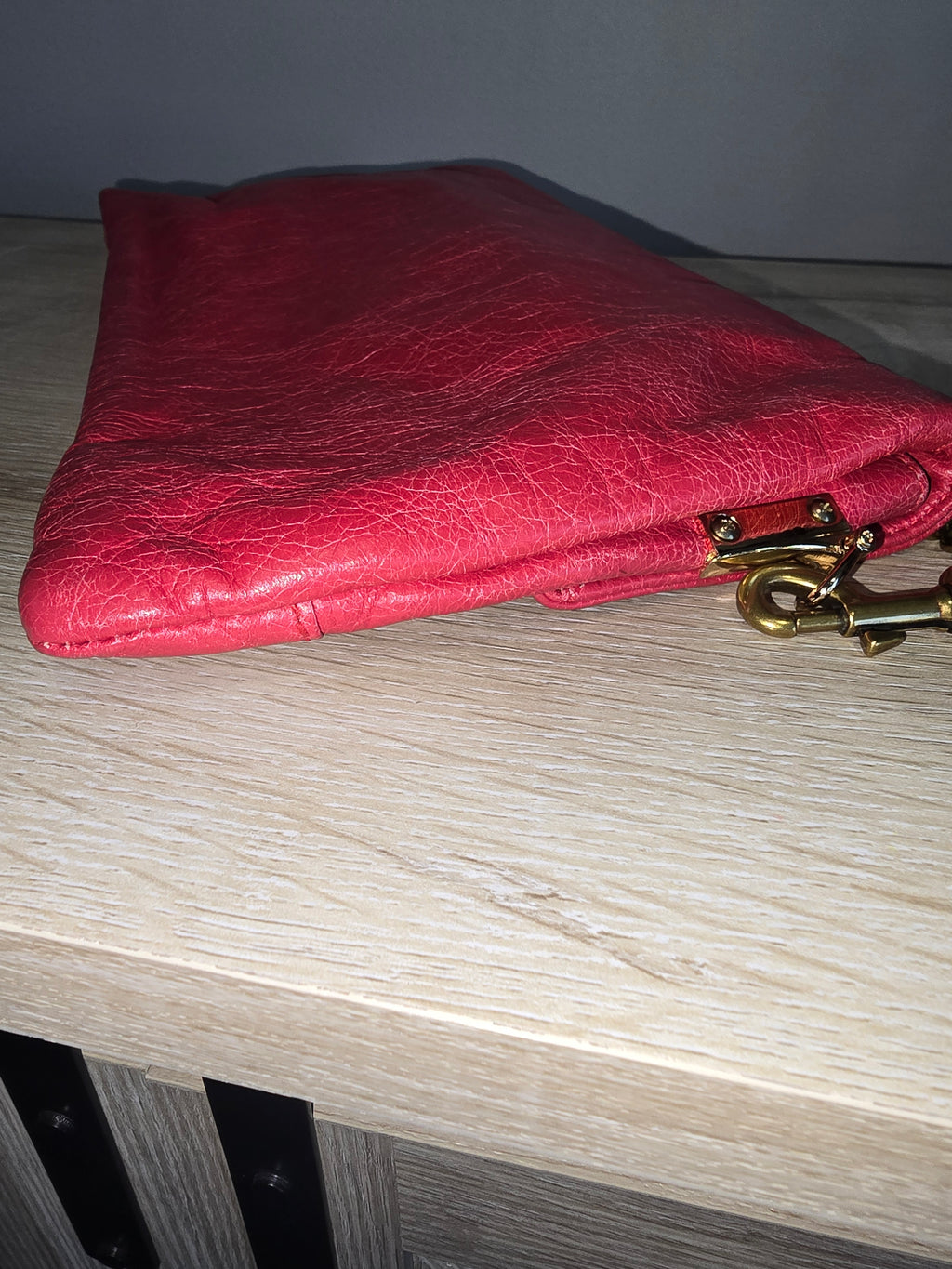 Balenciaga Giant Envelope Clutch — Pink with Gold Hardware