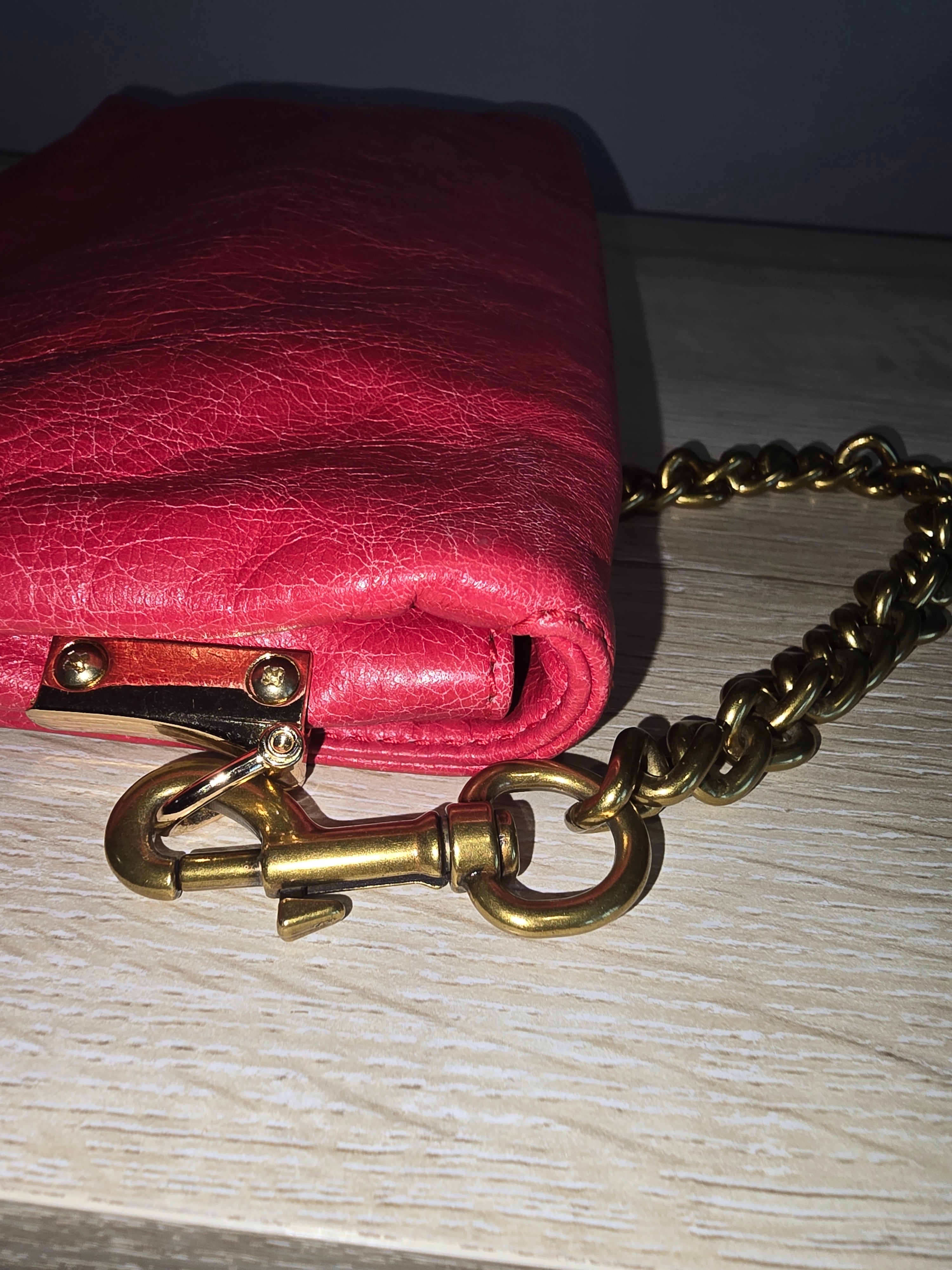Balenciaga Giant Envelope Clutch — Pink with Gold Hardware