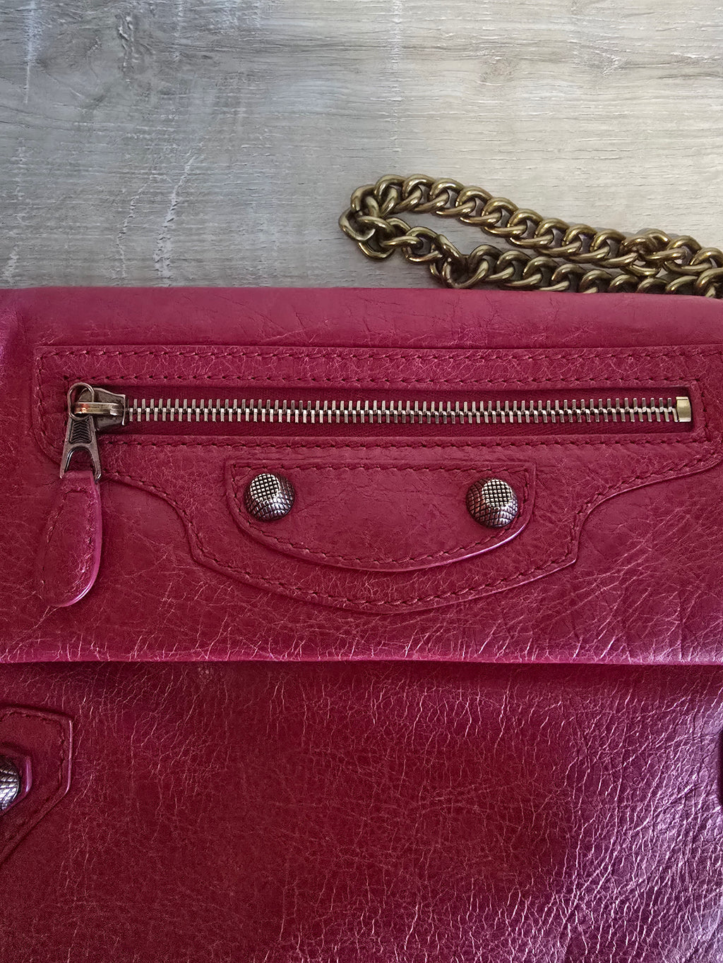 Balenciaga Giant Envelope Clutch — Pink with Gold Hardware