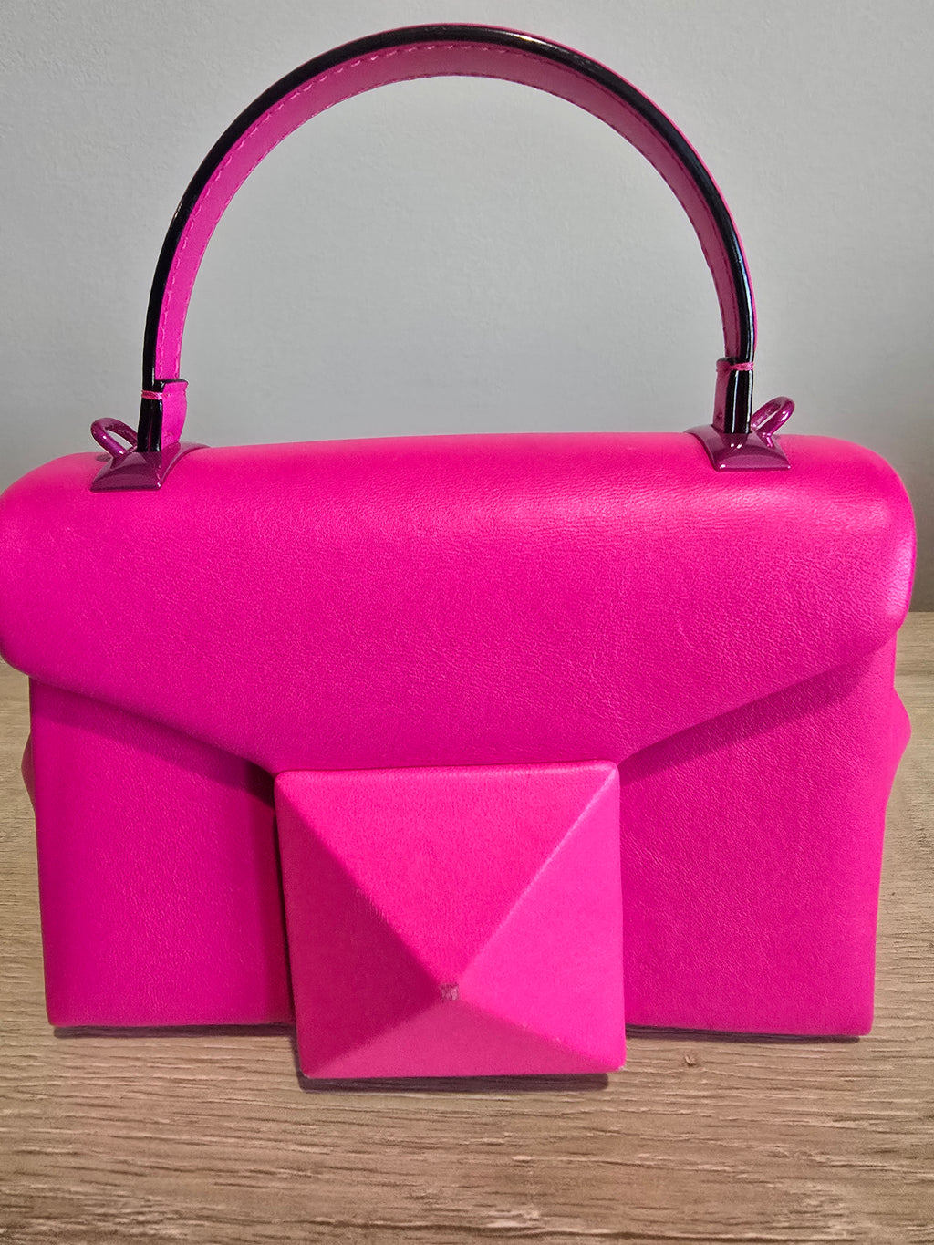 Valentino Garavani Mini One Stud Bag — Pink Nappa Leather